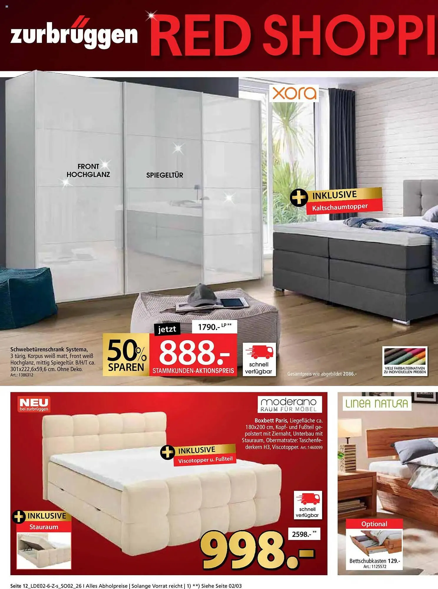 Zurbrüggen Prospekt von 13. Februar bis 2. März 2026 - Prospekt seite 12