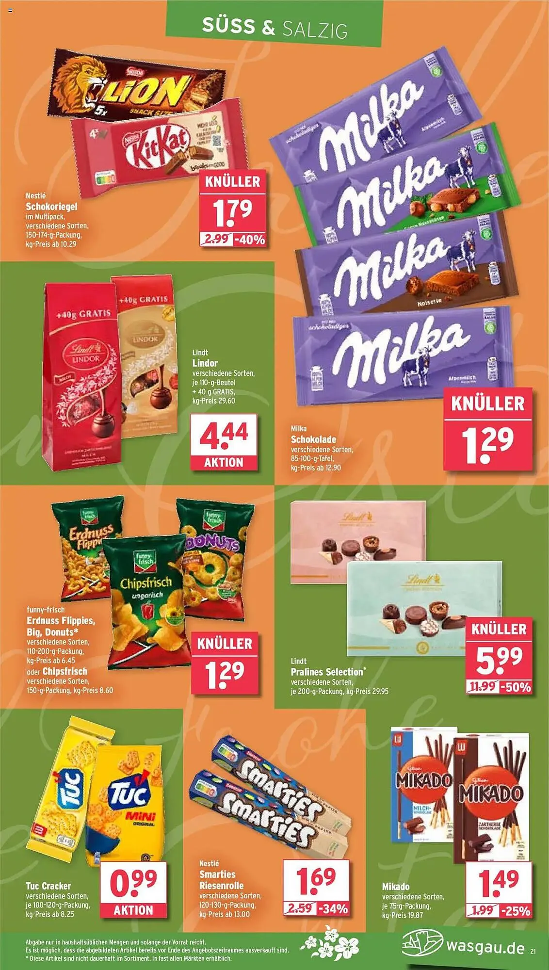 Wasgau Prospekt von 14. April bis 19. April 2025 - Prospekt seite 21