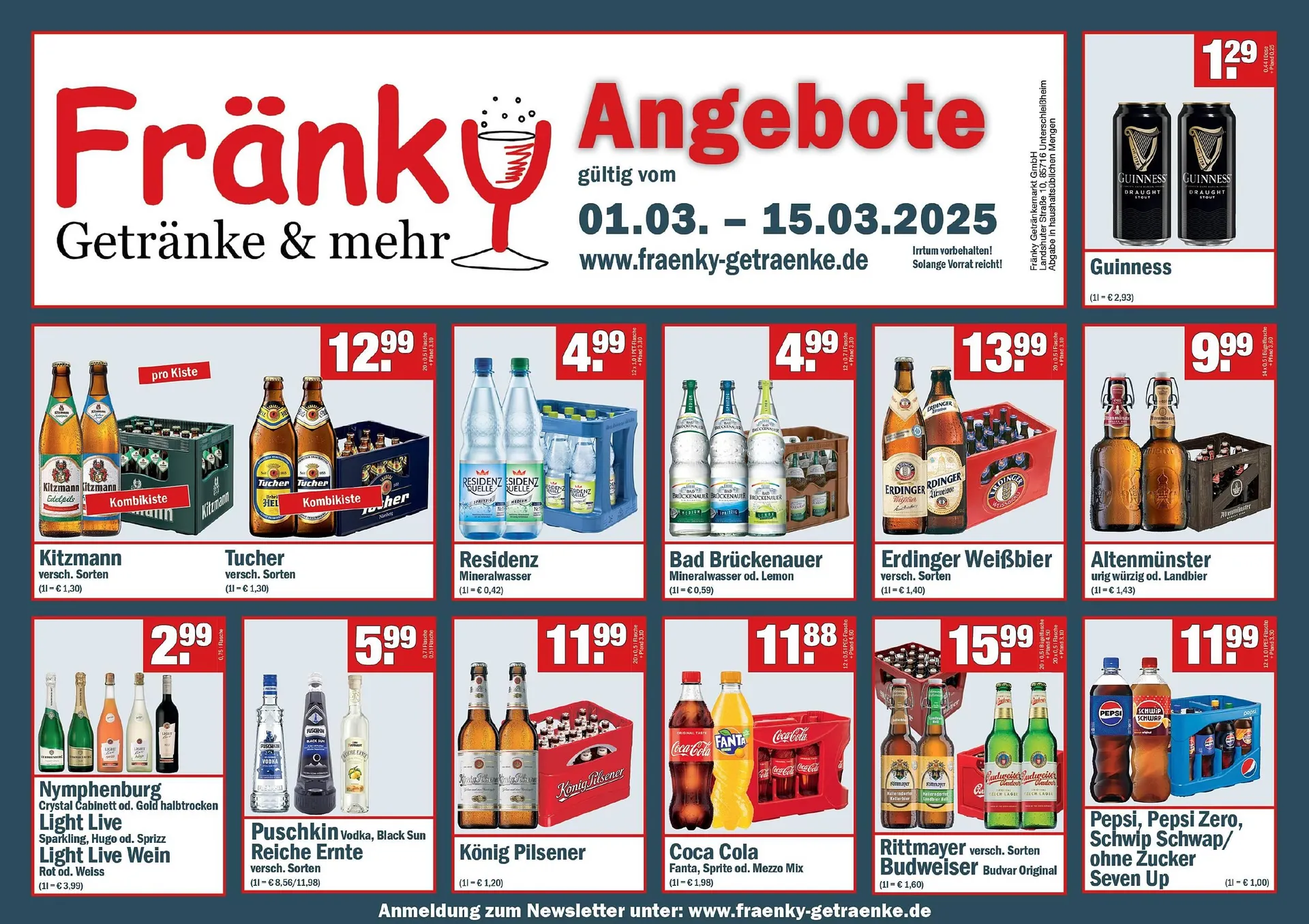 Fränky Getränke Prospekt - 1