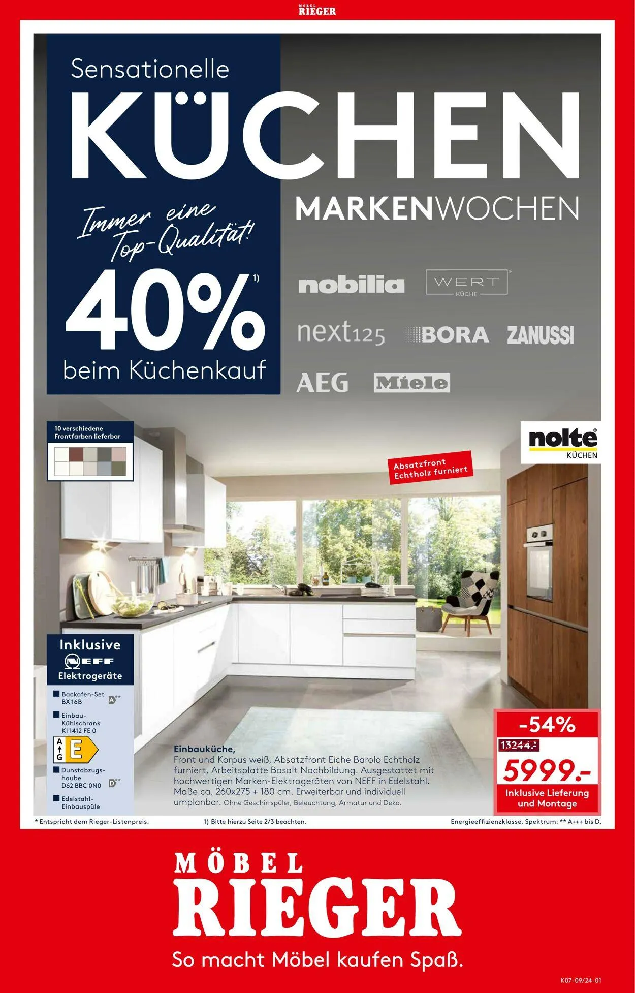 Möbel Rieger Aktueller Prospekt - 1