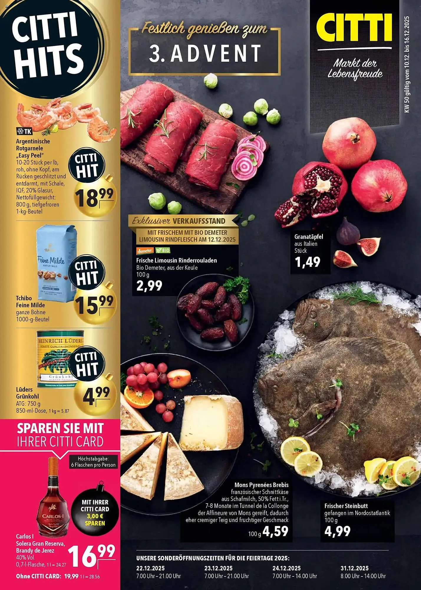 CITTI Markt Prospekt von 10. Dezember bis 16. Dezember 2025 - Prospekt seite 1