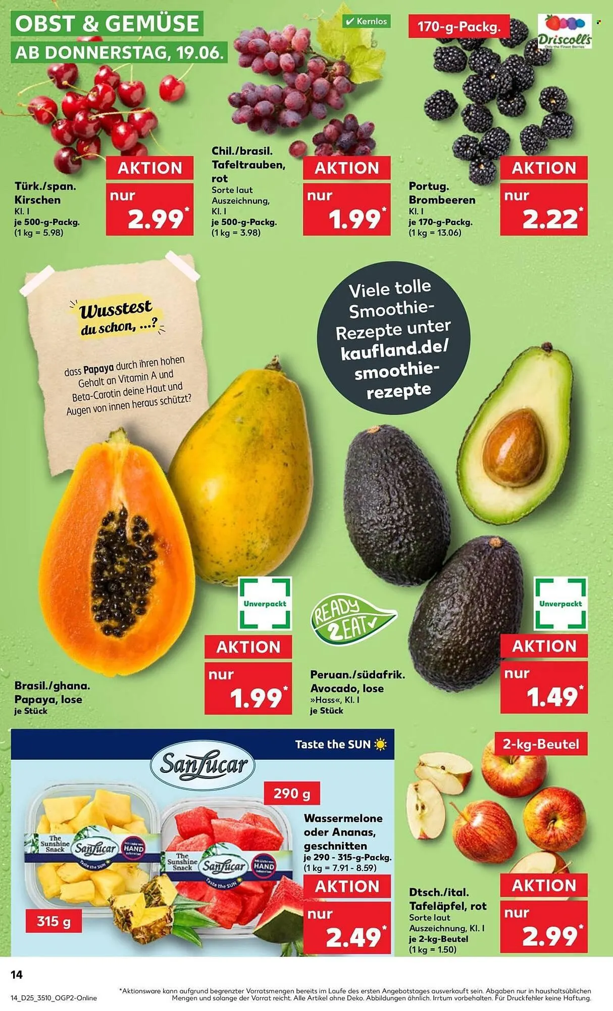 Kaufland Prospekt von 19. Juni bis 25. Juni 2025 - Prospekt seite 14