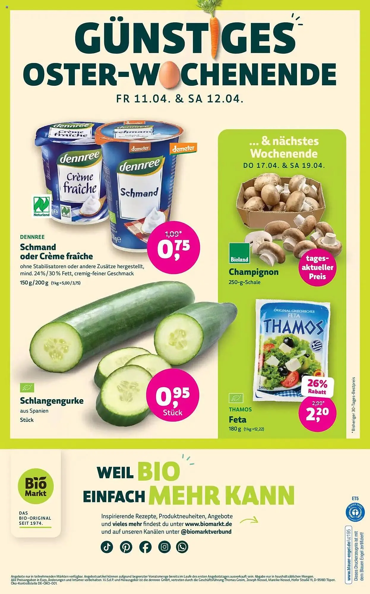 Biomarkt Prospekt von 9. April bis 22. April 2025 - Prospekt seite 16