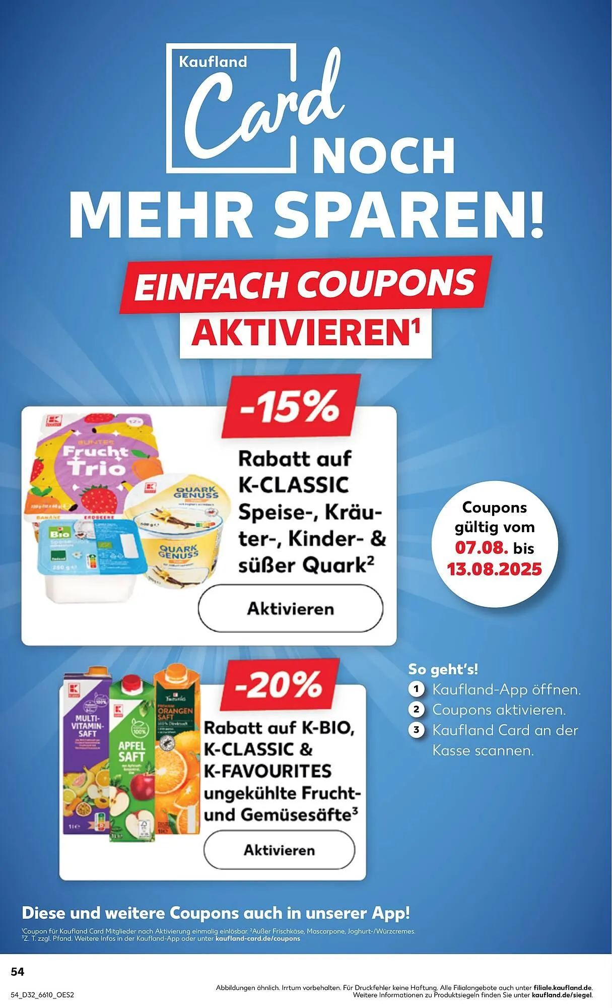 Kaufland Prospekt von 7. August bis 13. August 2025 - Prospekt seite 54