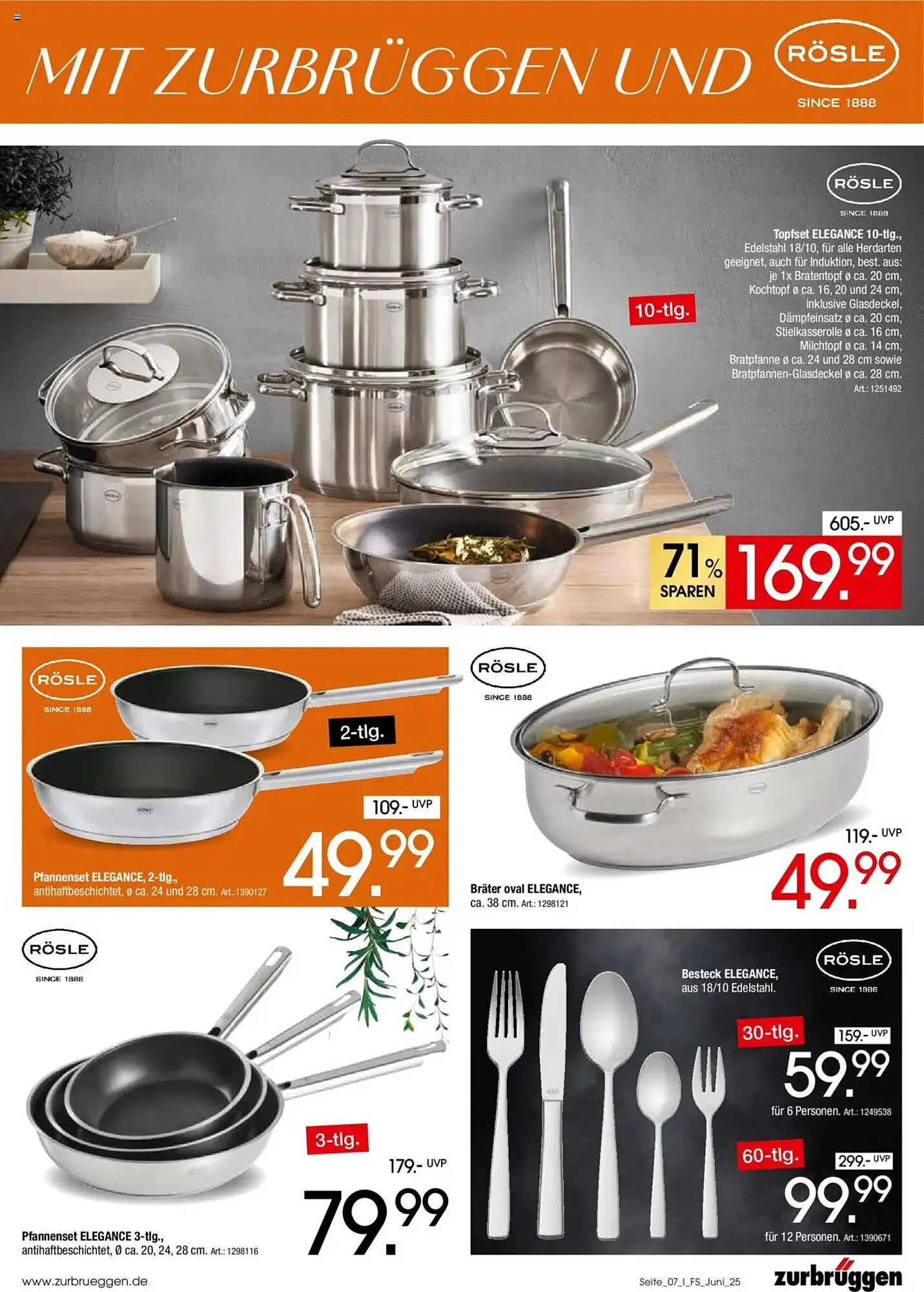 Zurbrüggen Prospekt von 1. Juni bis 30. Juni 2025 - Prospekt seite 7