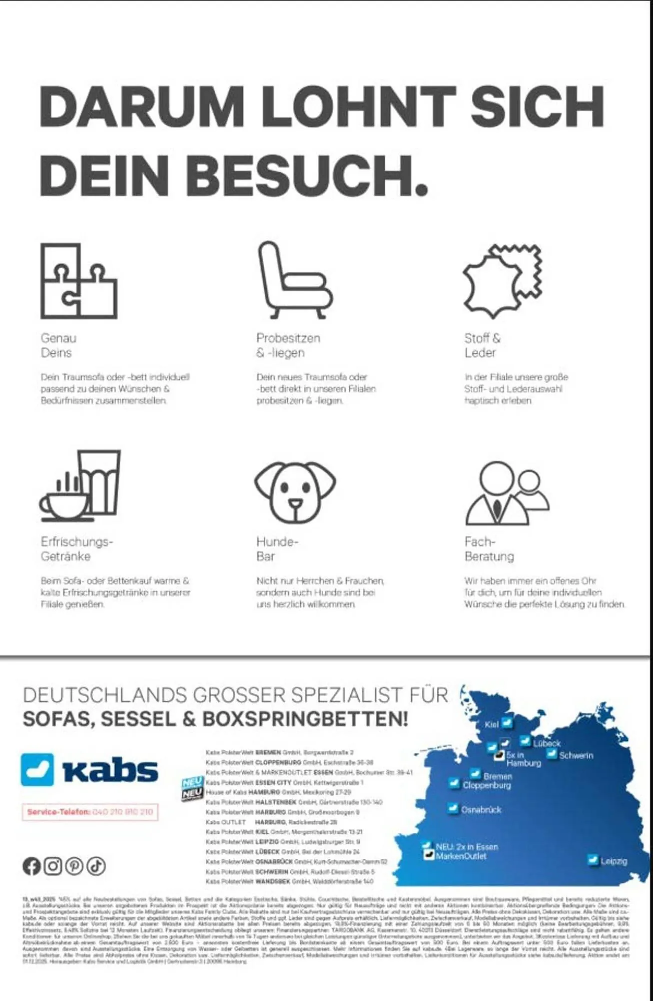 Kabs Polsterwelt Prospekt von 10. November bis 2. Dezember 2025 - Prospekt seite 41