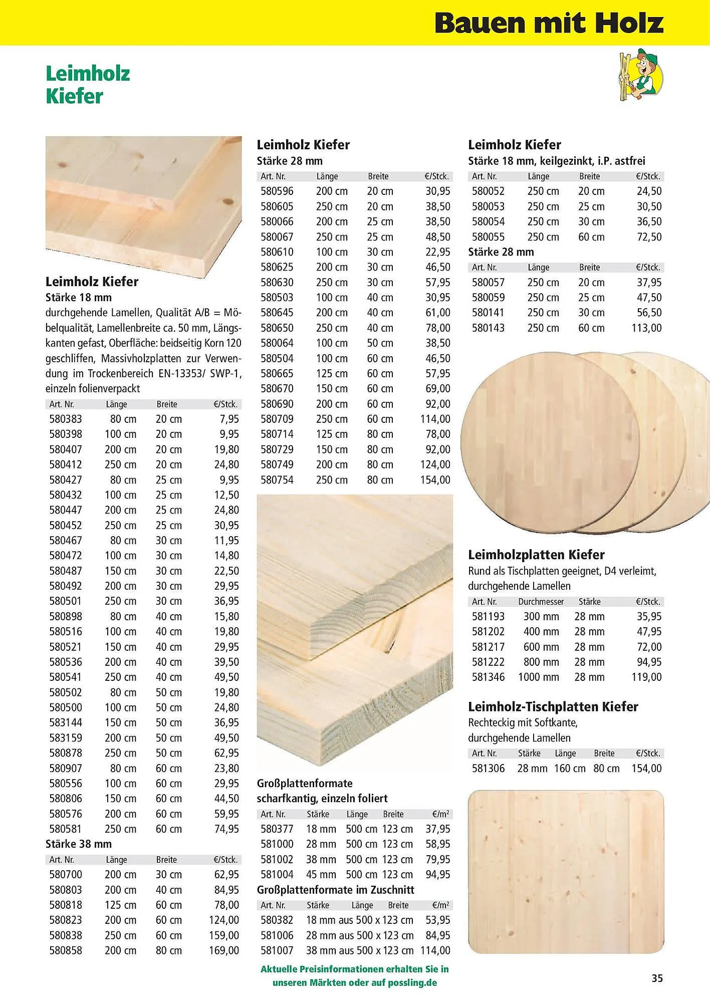 Holz Possling Prospekt von 31. März bis 30. Juni 2025 - Prospekt seite 35