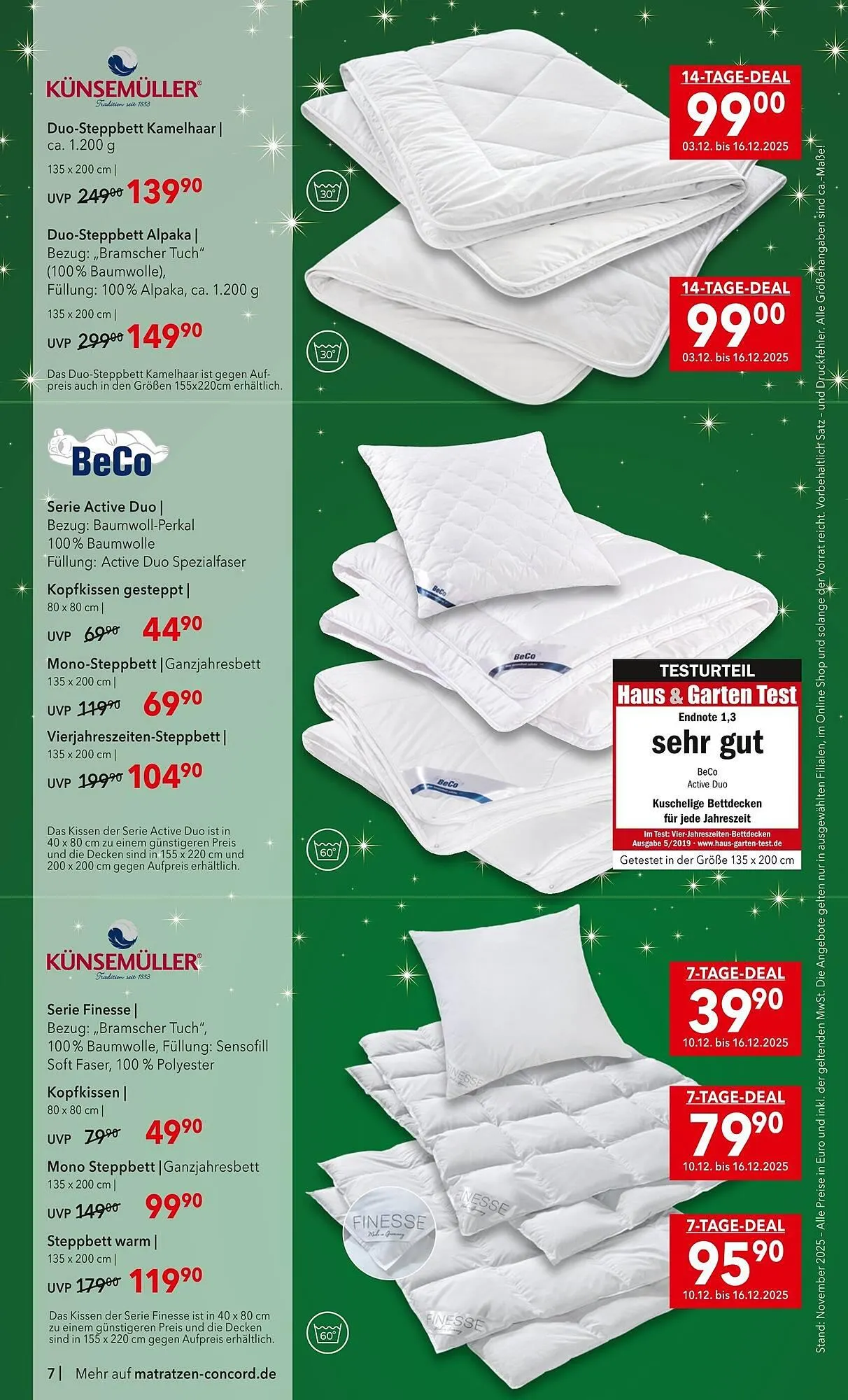 Matratzen Concord Prospekt von 26. November bis 26. Dezember 2025 - Prospekt seite 7