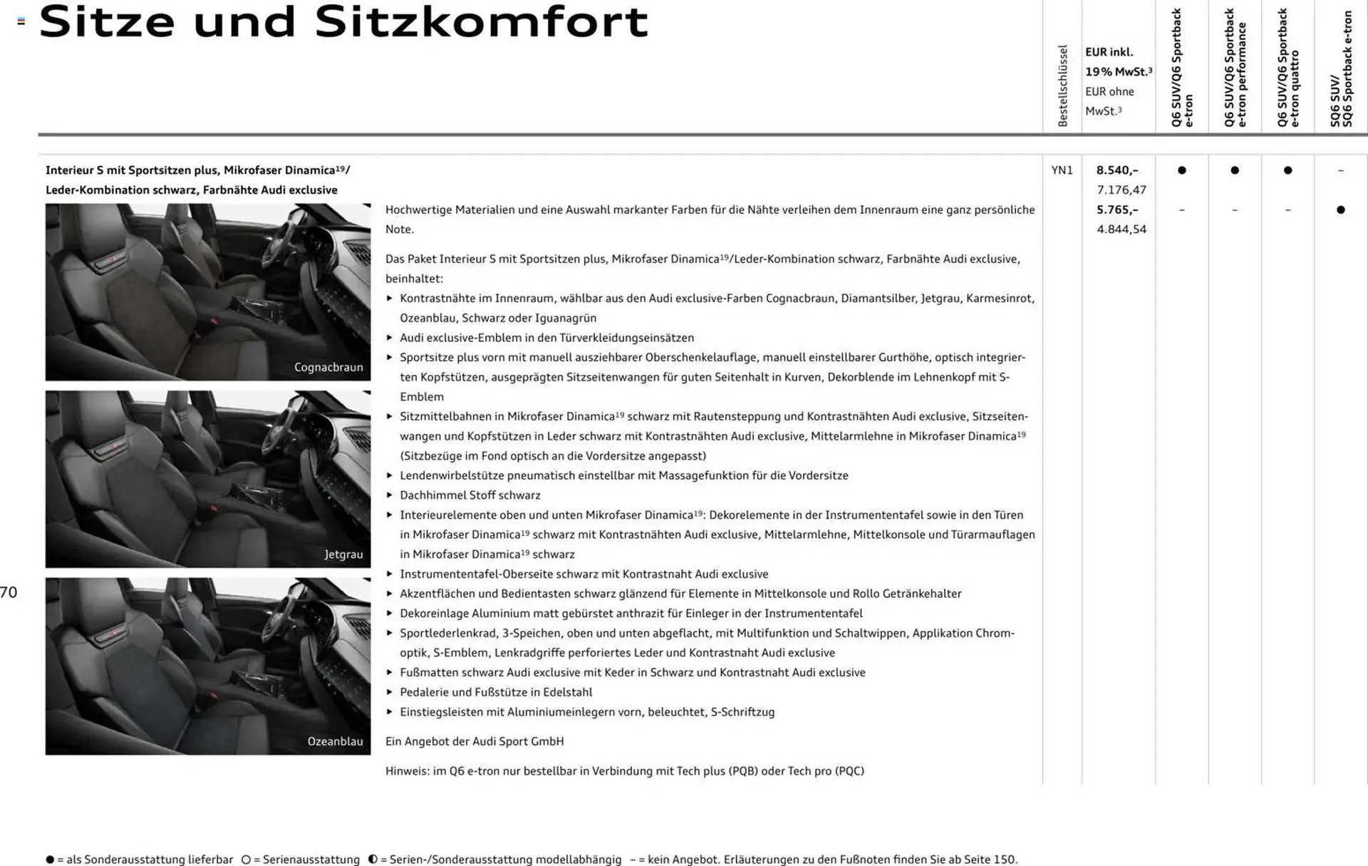 Audi Prospekt von 28. Oktober bis 28. Oktober 2026 - Prospekt seite 70