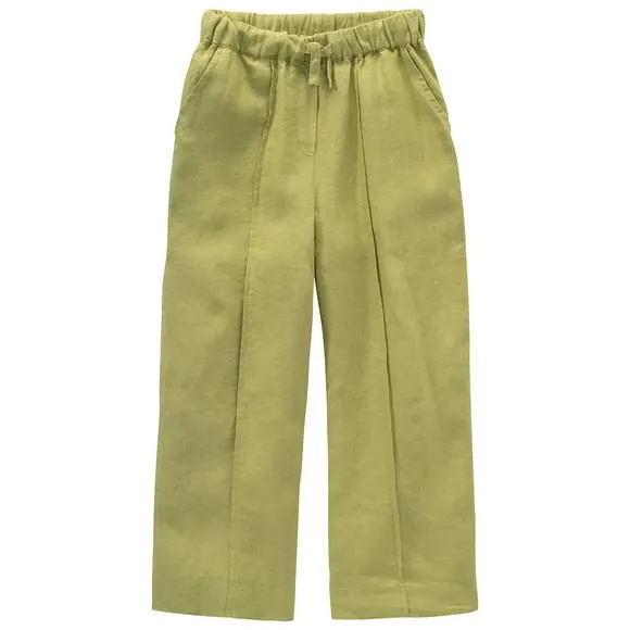Mädchen Leinen-Hose mit Tunnelzug