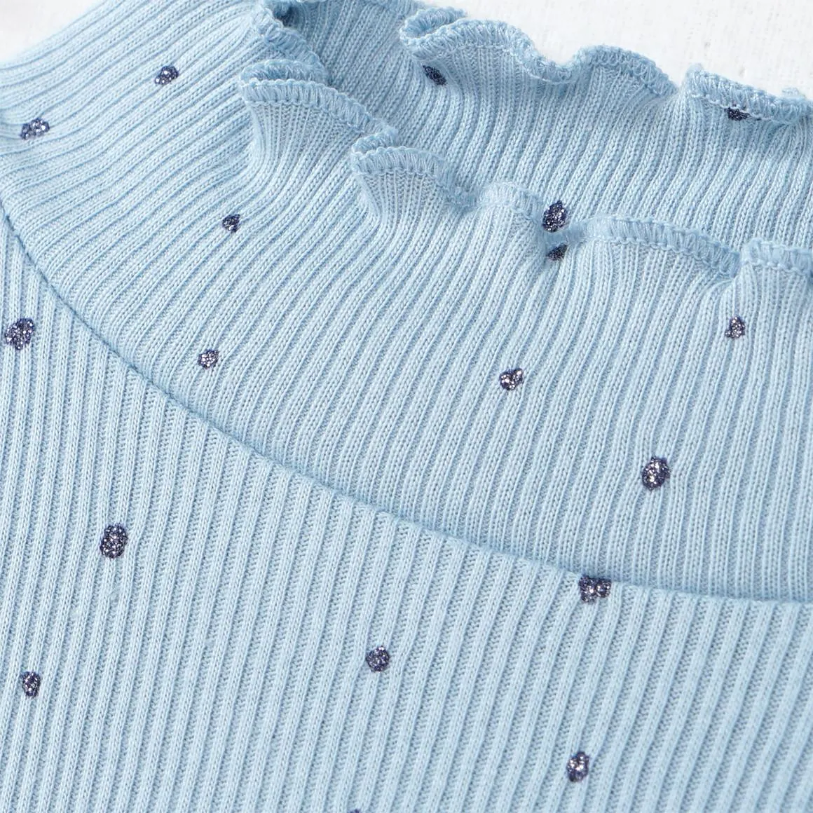 Mädchen Langarmshirt mit Rollkragen