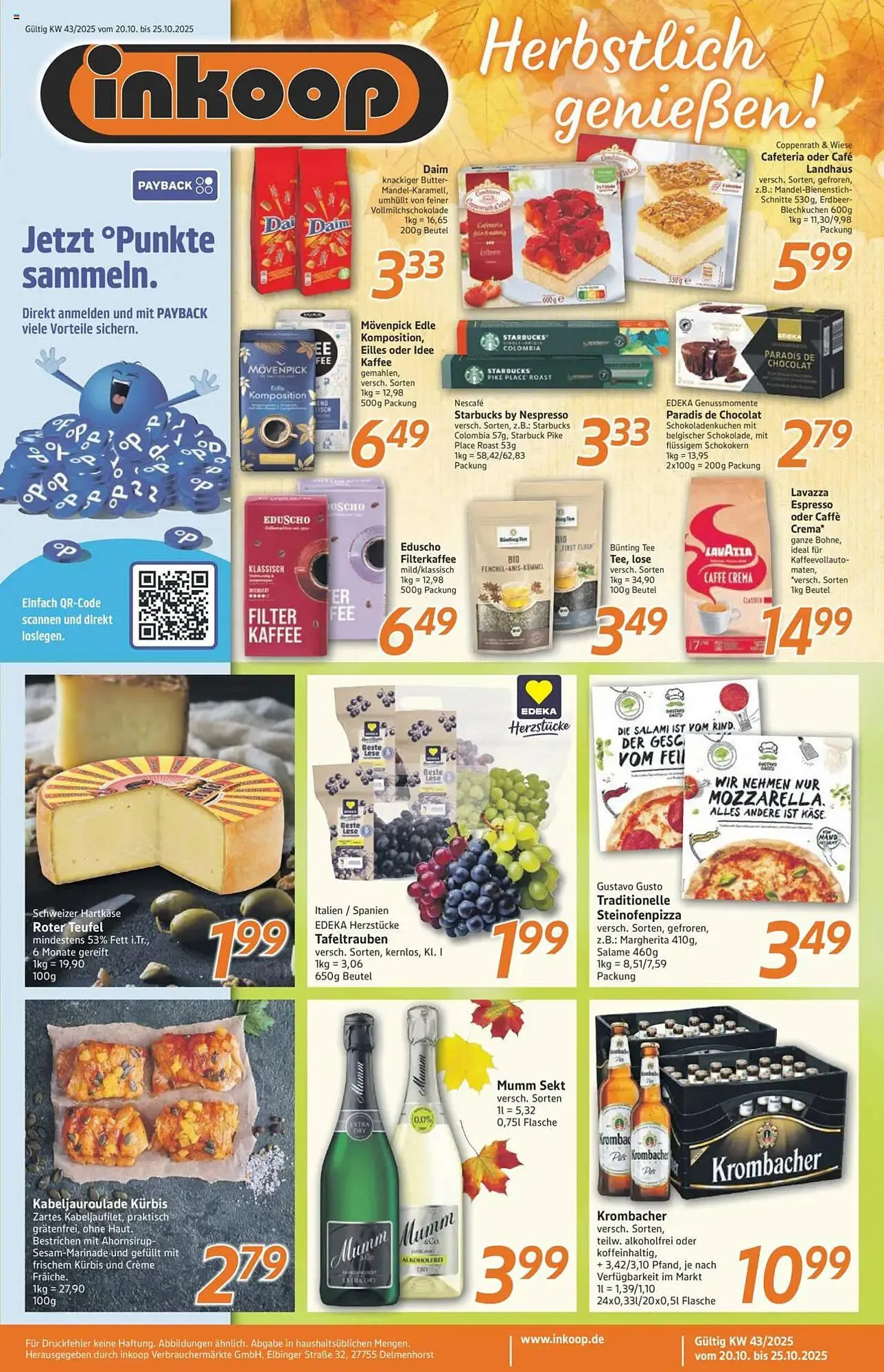Inkoop Prospekt von 20. Oktober bis 25. Oktober 2025 - Prospekt seite 1