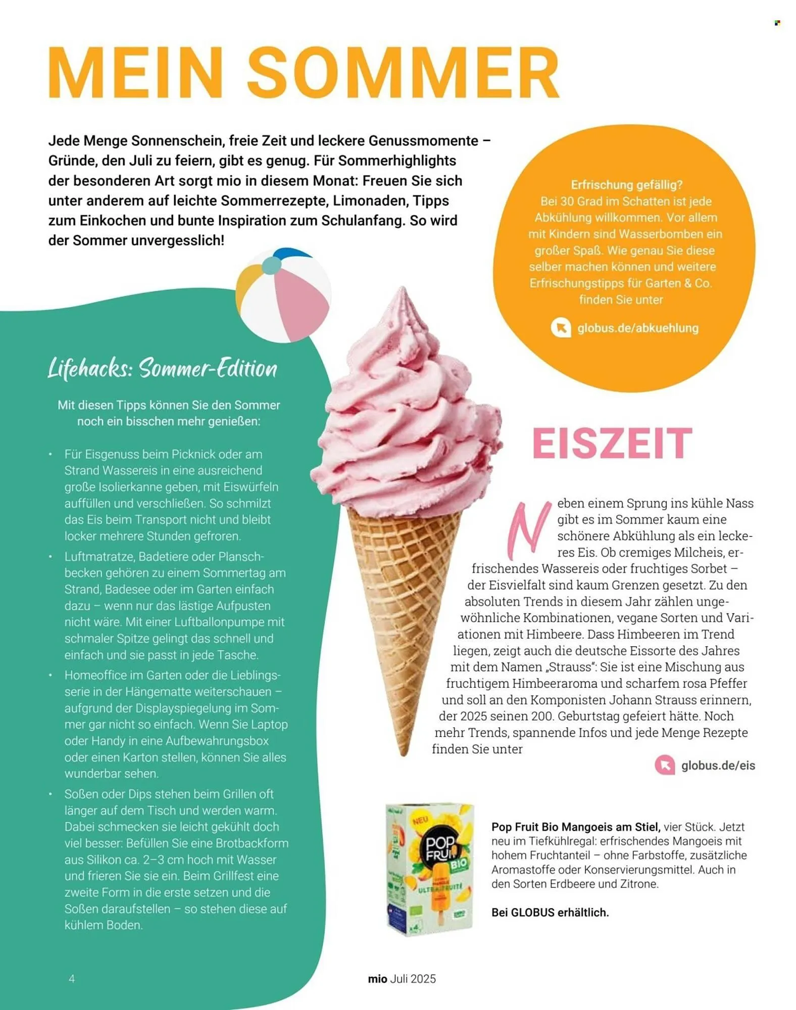Globus Prospekt von 1. Juli bis 31. Juli 2025 - Prospekt seite 4