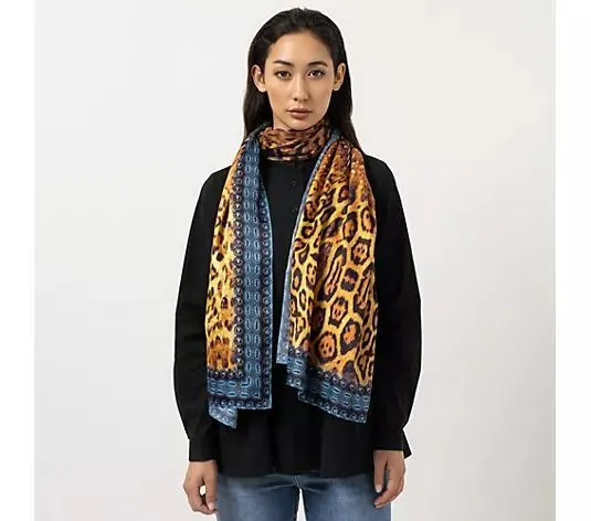 STEFFEN SCHRAUT Schal Caracas Twill-Stoff Animal-Druck ca. 190x90cm