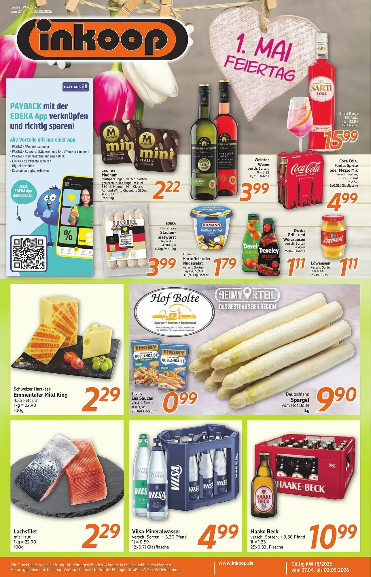 Inkoop Prospekt von 27. April bis 2. Mai 2026 - Prospekt seite 1