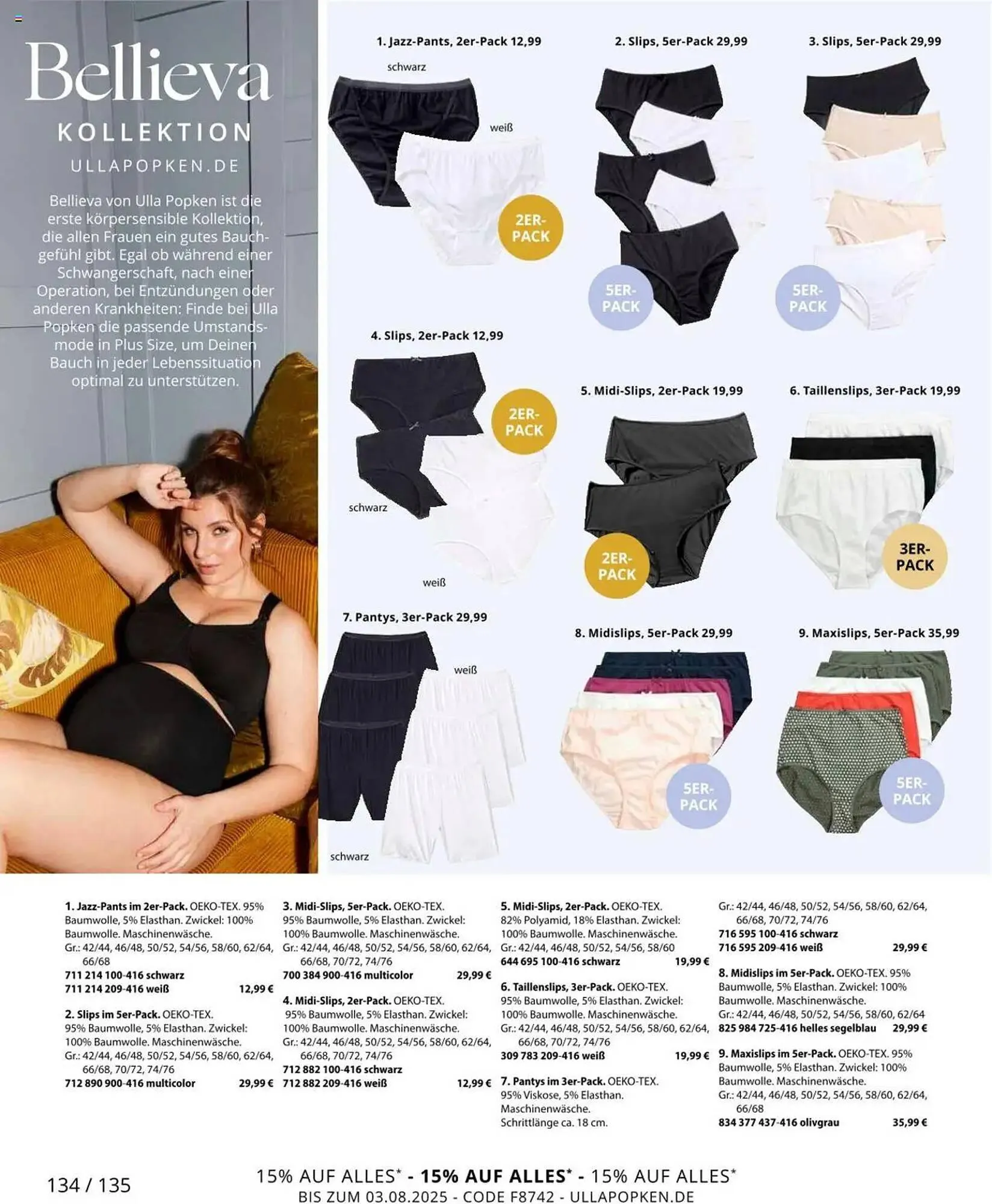 Ulla Popken Prospekt von 1. August bis 31. August 2025 - Prospekt seite 134