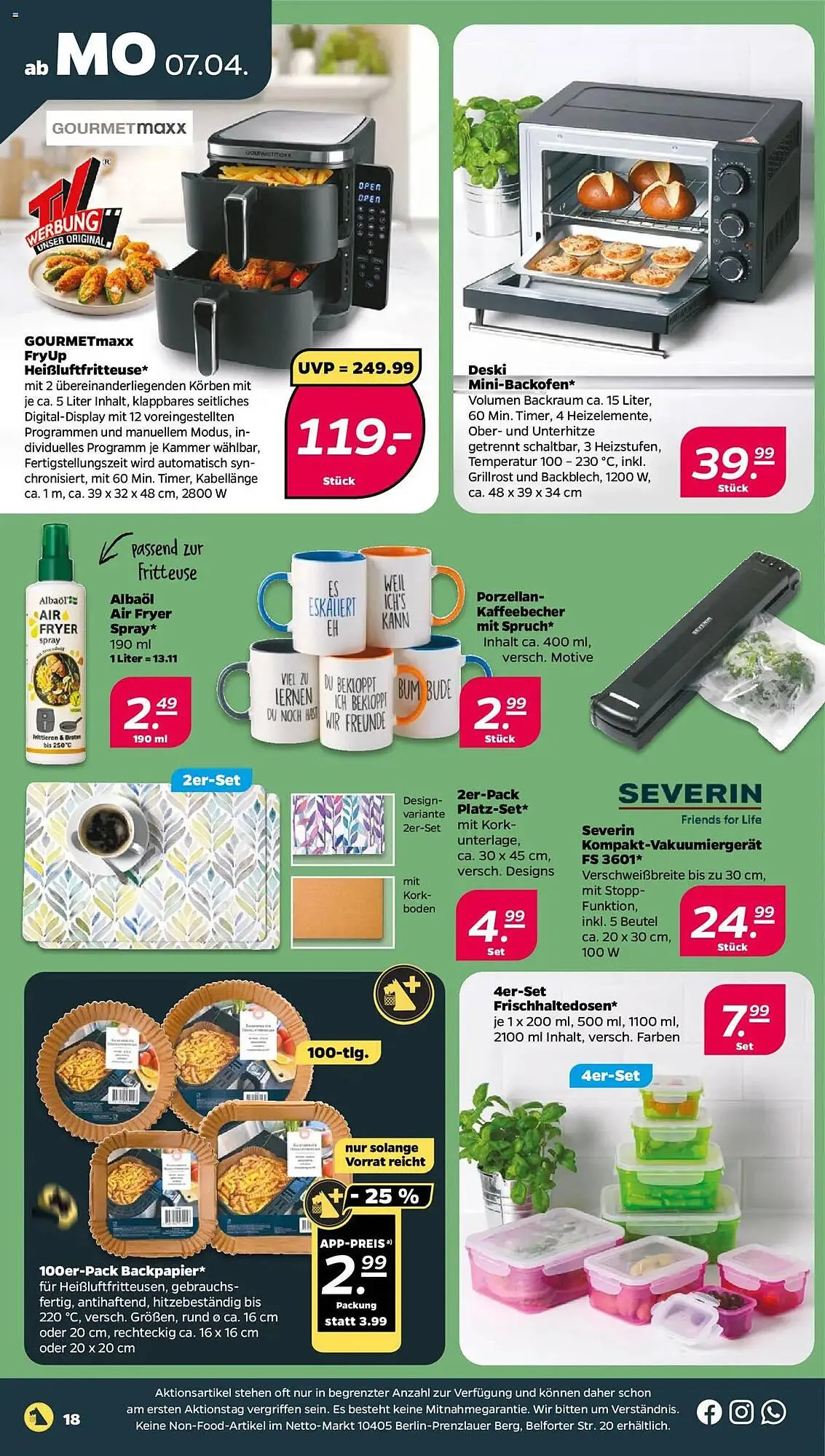 NETTO Prospekt von 7. April bis 12. April 2025 - Prospekt seite 18