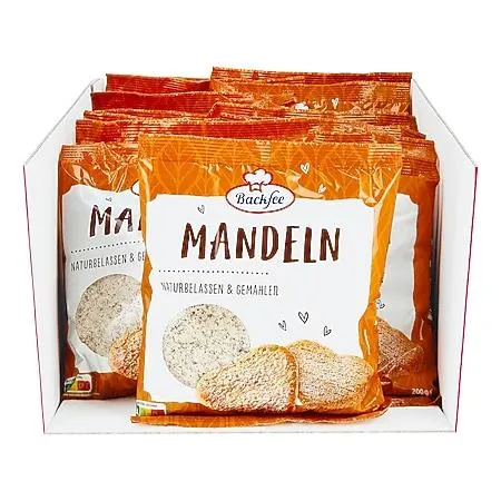 Backfee Mandeln gemahlen 200 g, 25er Pack