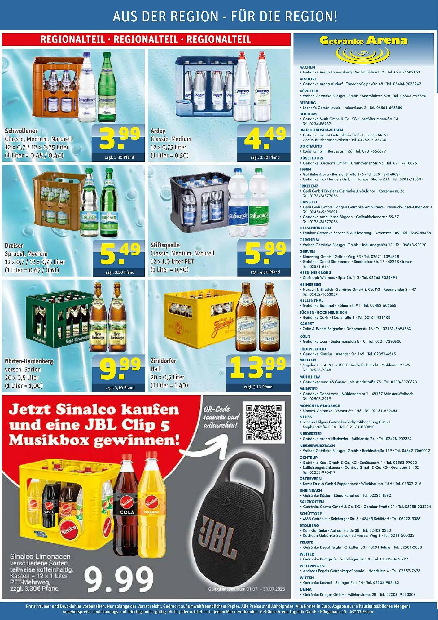 Getränke Arena Prospekt von 20. Juli bis 26. Juli 2025 - Prospekt seite 4
