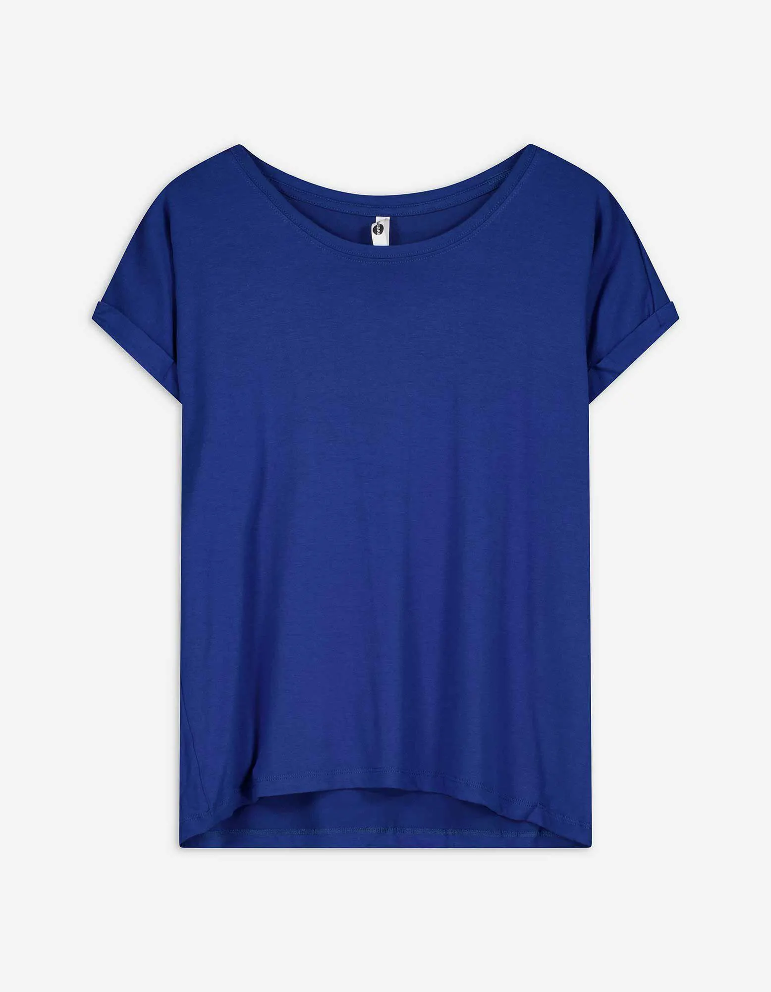 T-Shirt - Viskose-Mix - dunkelblau