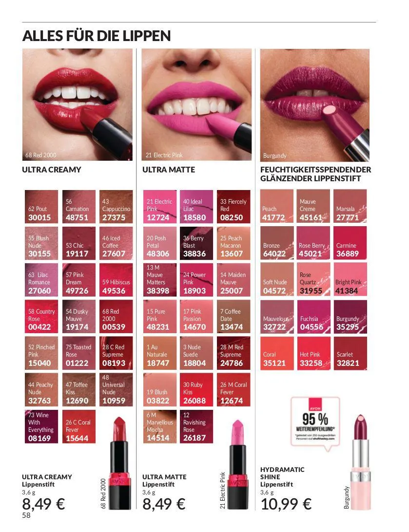 Avon Aktueller Prospekt von 4. Juni bis 18. Juni 2025 - Prospekt seite 58