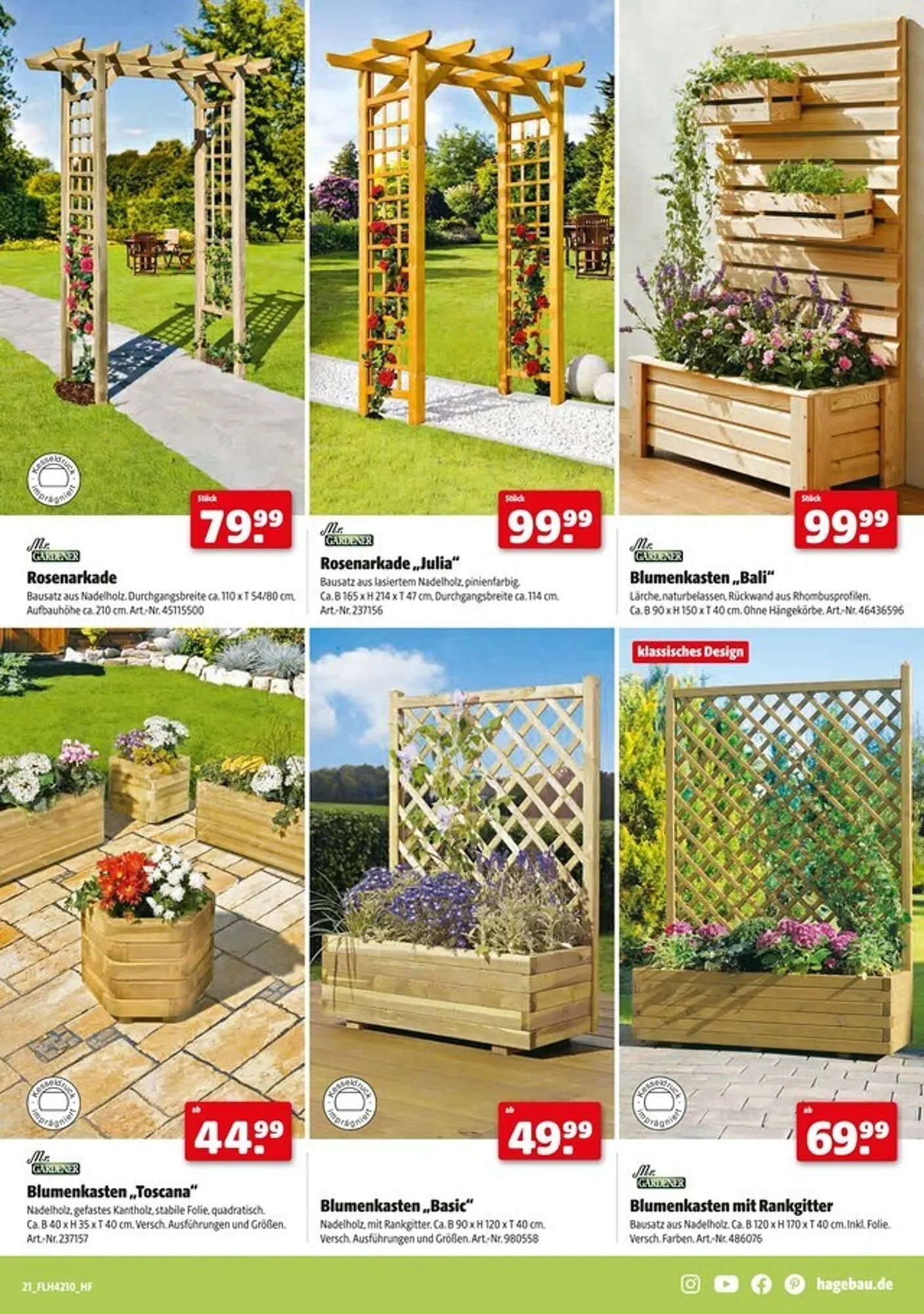 Hagebau Prospekt von 1. März bis 12. April 2025 - Prospekt seite 21