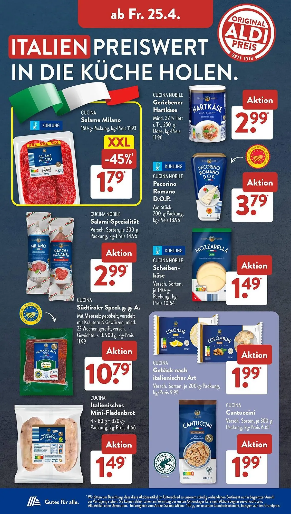 Aldi Süd Prospekt von 22. April bis 27. April 2025 - Prospekt seite 22