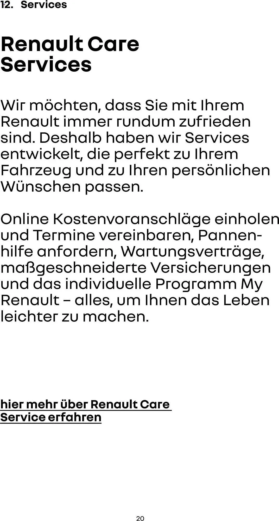 Renault Prospekt von 14. Januar bis 30. September 2026 - Prospekt seite 20