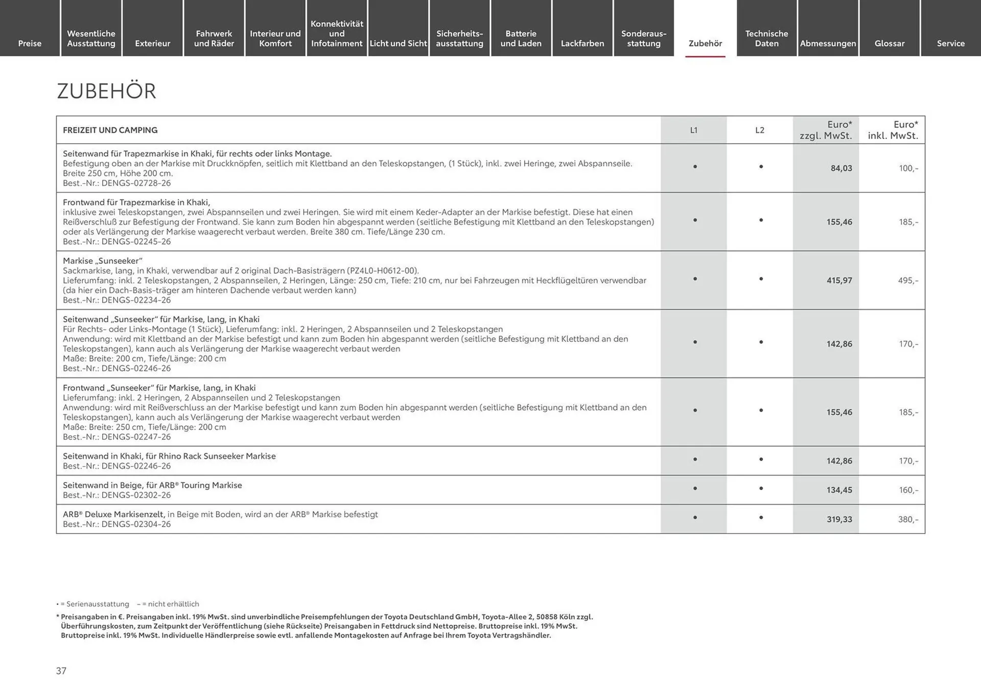 Toyota Prospekt von 15. Juni bis 15. Juni 2025 - Prospekt seite 37