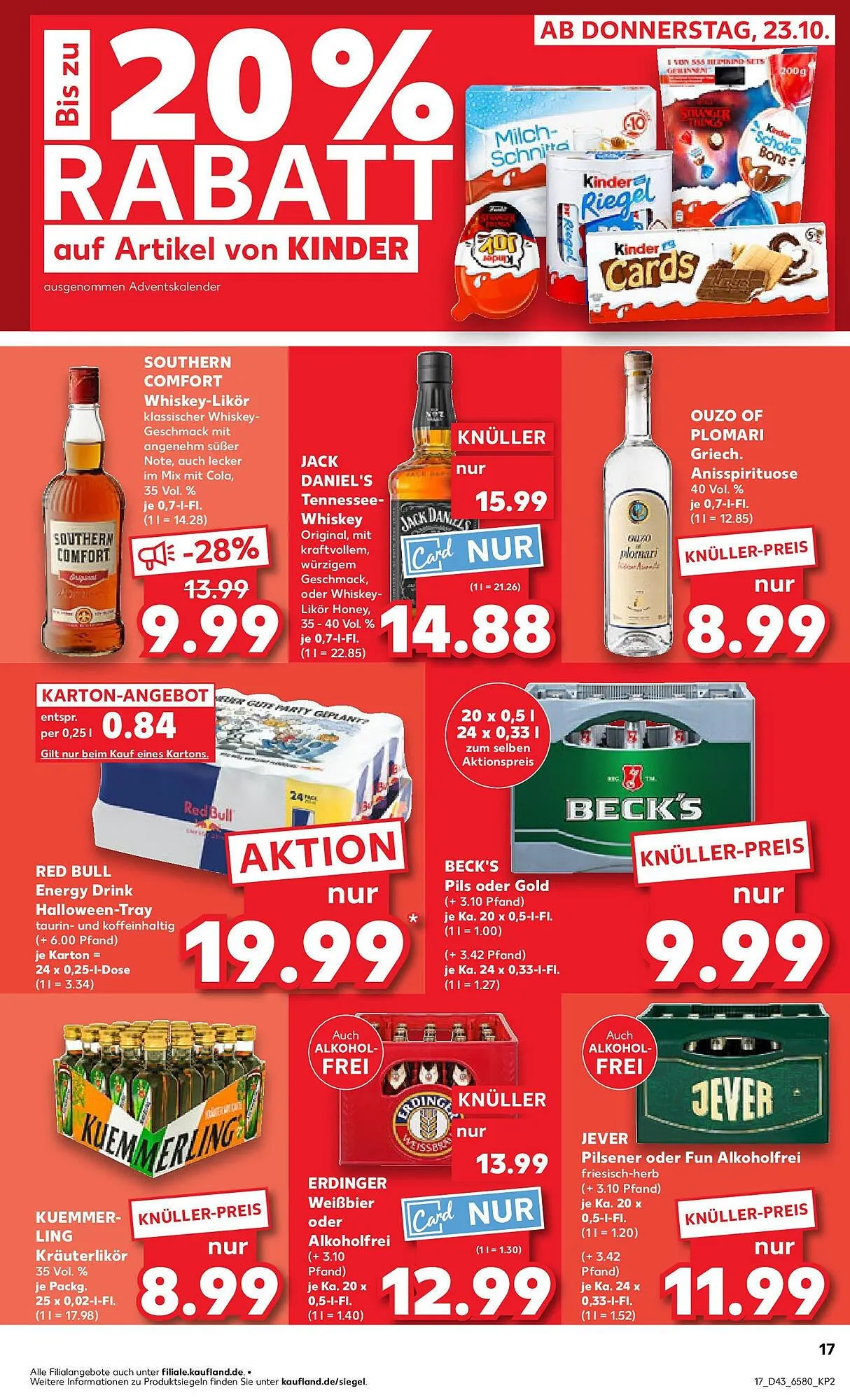 Kaufland Prospekt von 26. Oktober bis 29. Oktober 2025 - Prospekt seite 17