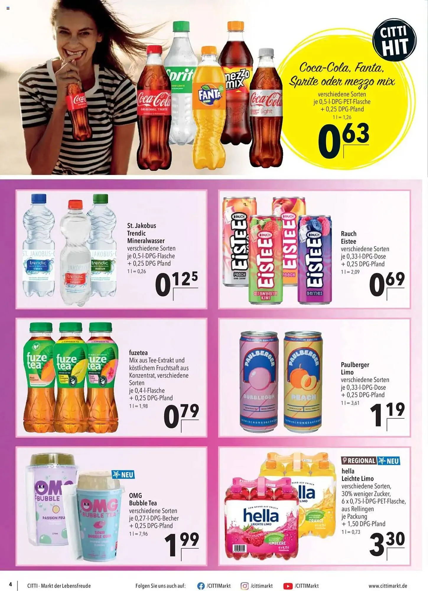 CITTI Markt Prospekt von 13. August bis 26. August 2025 - Prospekt seite 4