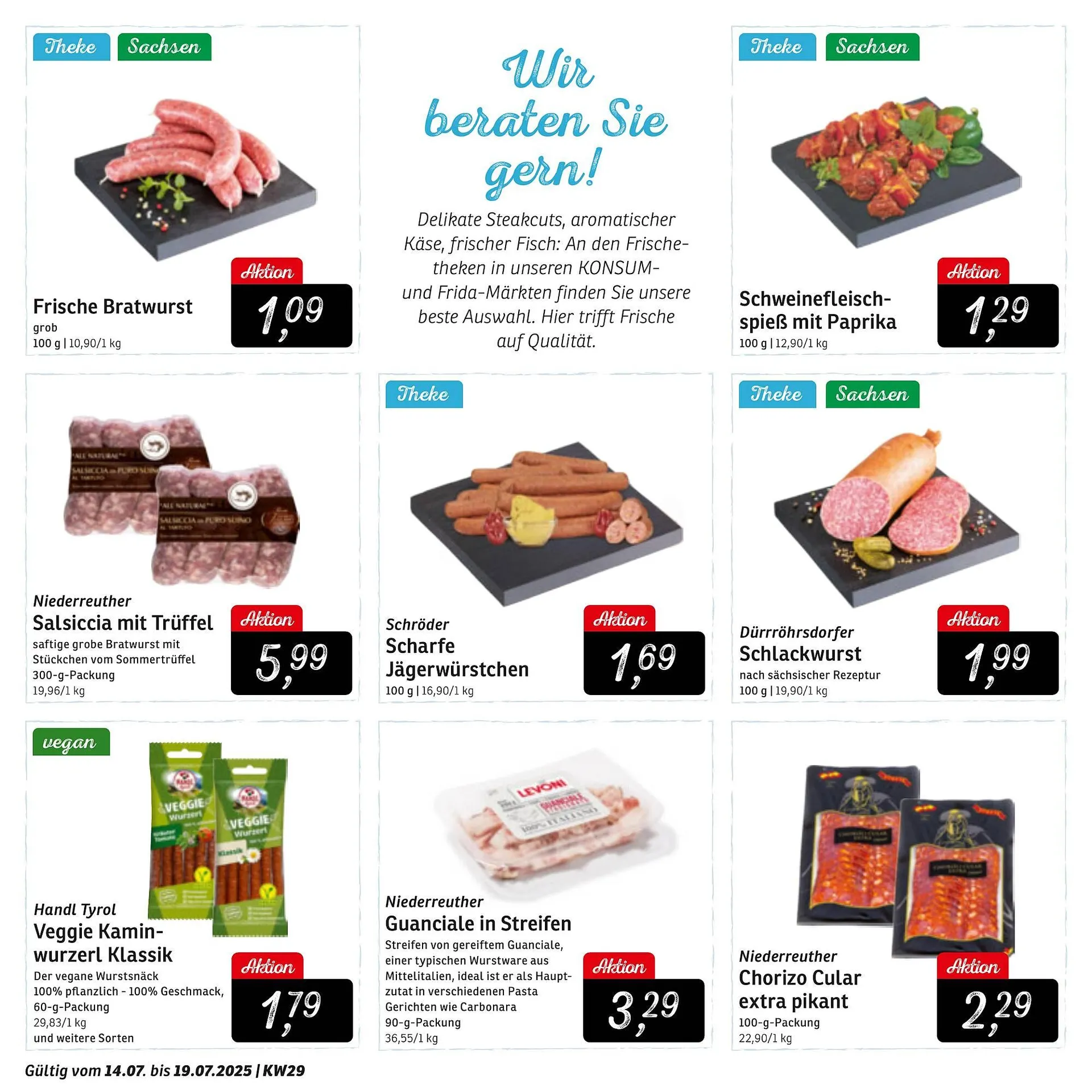 KONSUM Prospekt von 14. Juli bis 19. Juli 2025 - Prospekt seite 4