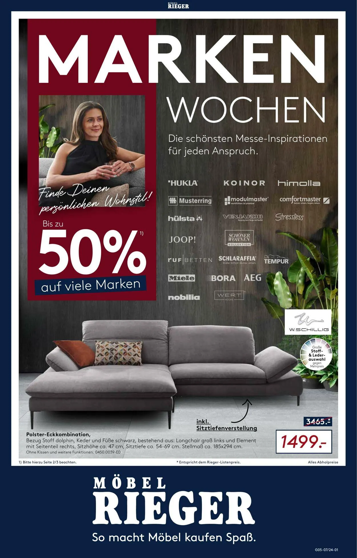 Möbel Rieger Aktueller Prospekt - 1