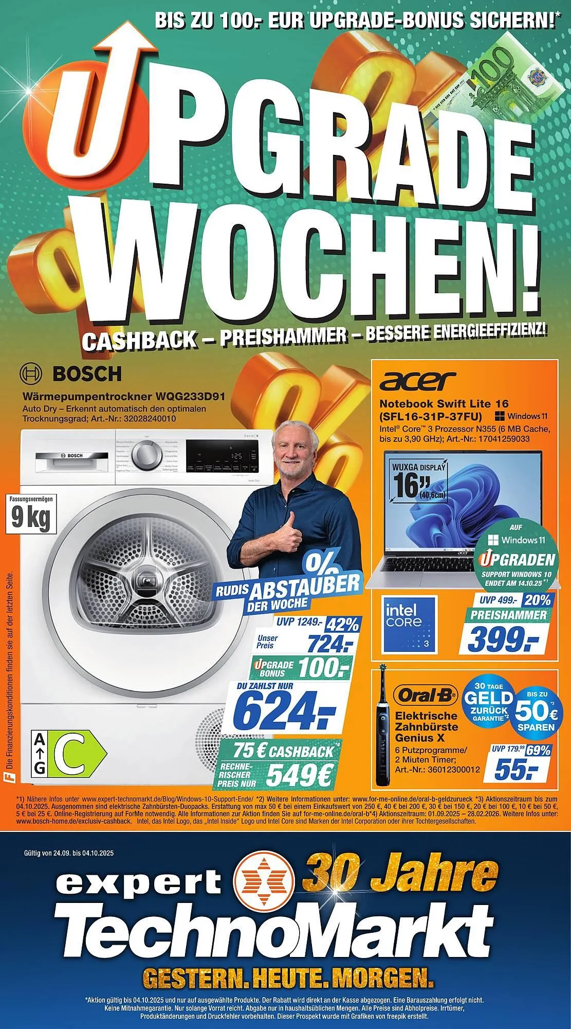 Expert Technomarkt Prospekt von 24. September bis 4. Oktober 2025 - Prospekt seite 1
