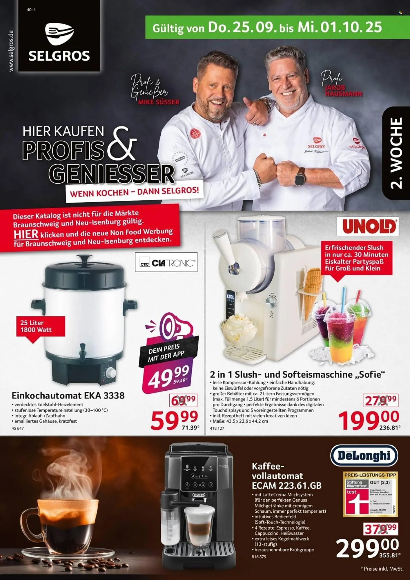 Selgros Prospekt von 25. September bis 1. Oktober 2025 - Prospekt seite 1