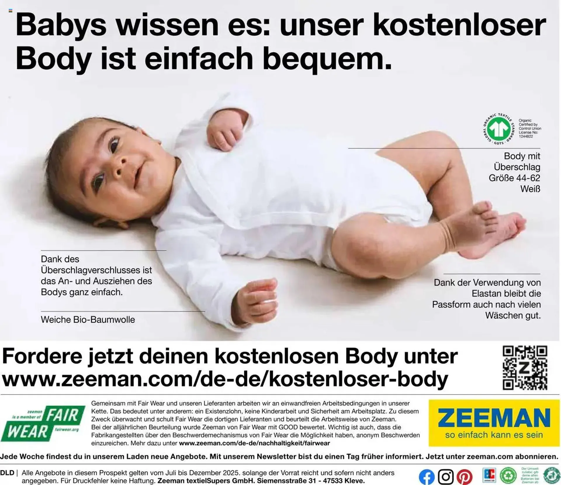 Zeeman Prospekt von 18. Juli bis 31. Dezember 2025 - Prospekt seite 40