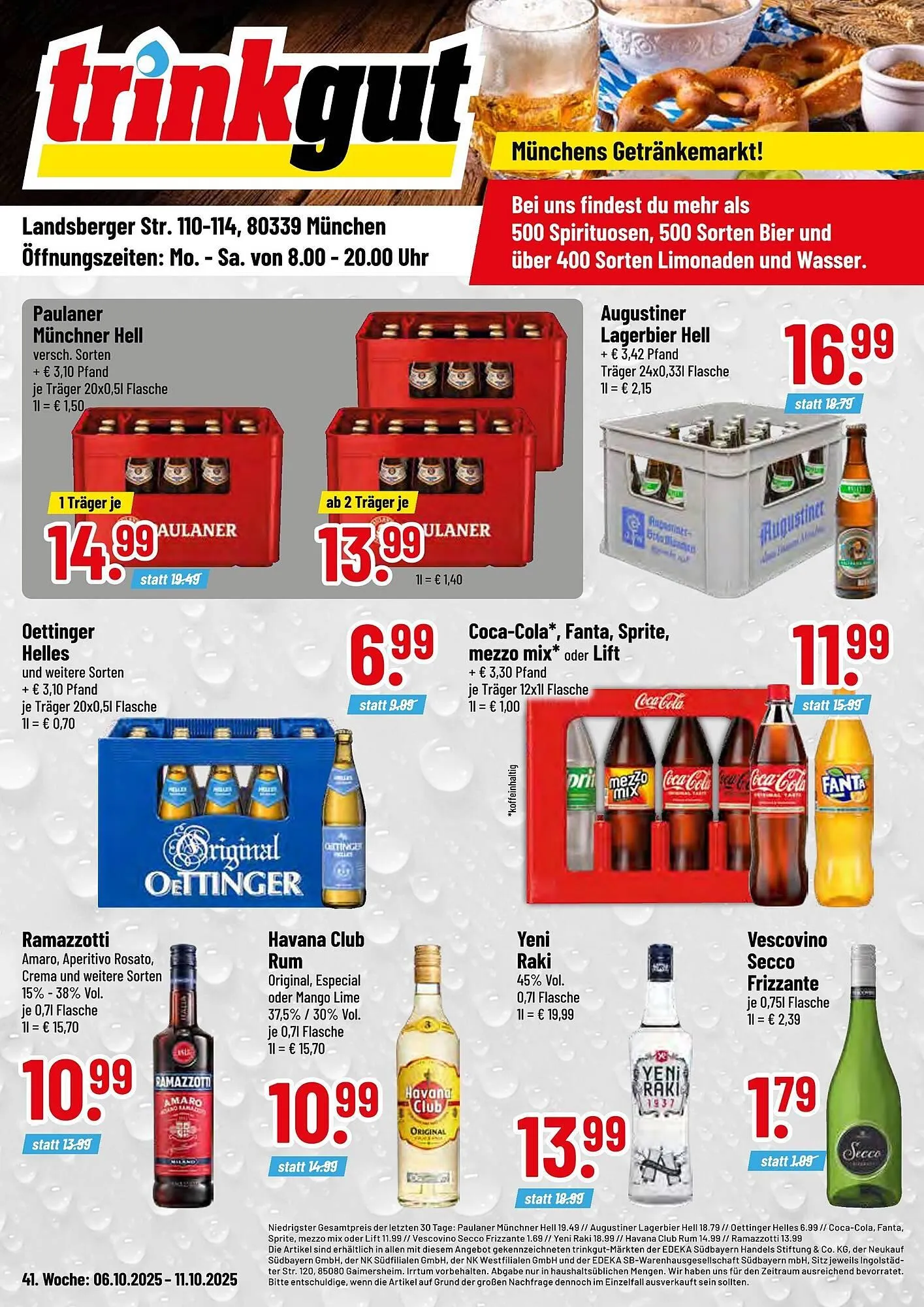 Trinkgut Prospekt von 6. Oktober bis 11. Oktober 2025 - Prospekt seite 1