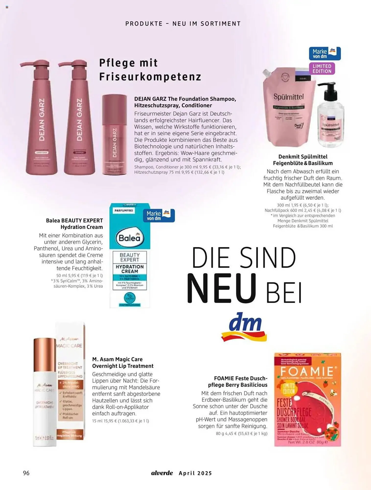 dm drogerie Prospekt von 1. April bis 30. April 2025 - Prospekt seite 96