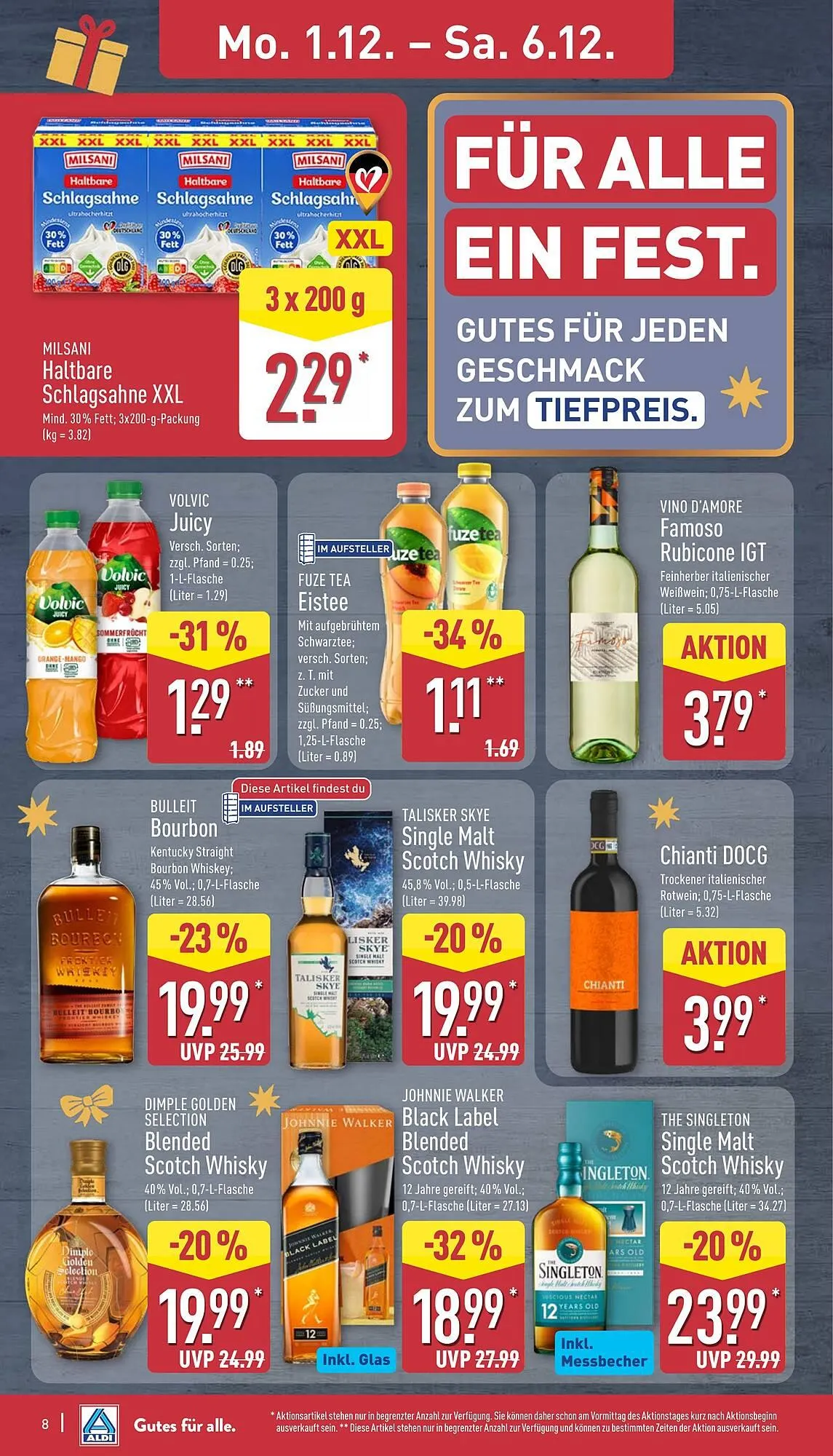 Aldi Nord Prospekt von 1. Dezember bis 6. Dezember 2025 - Prospekt seite 8