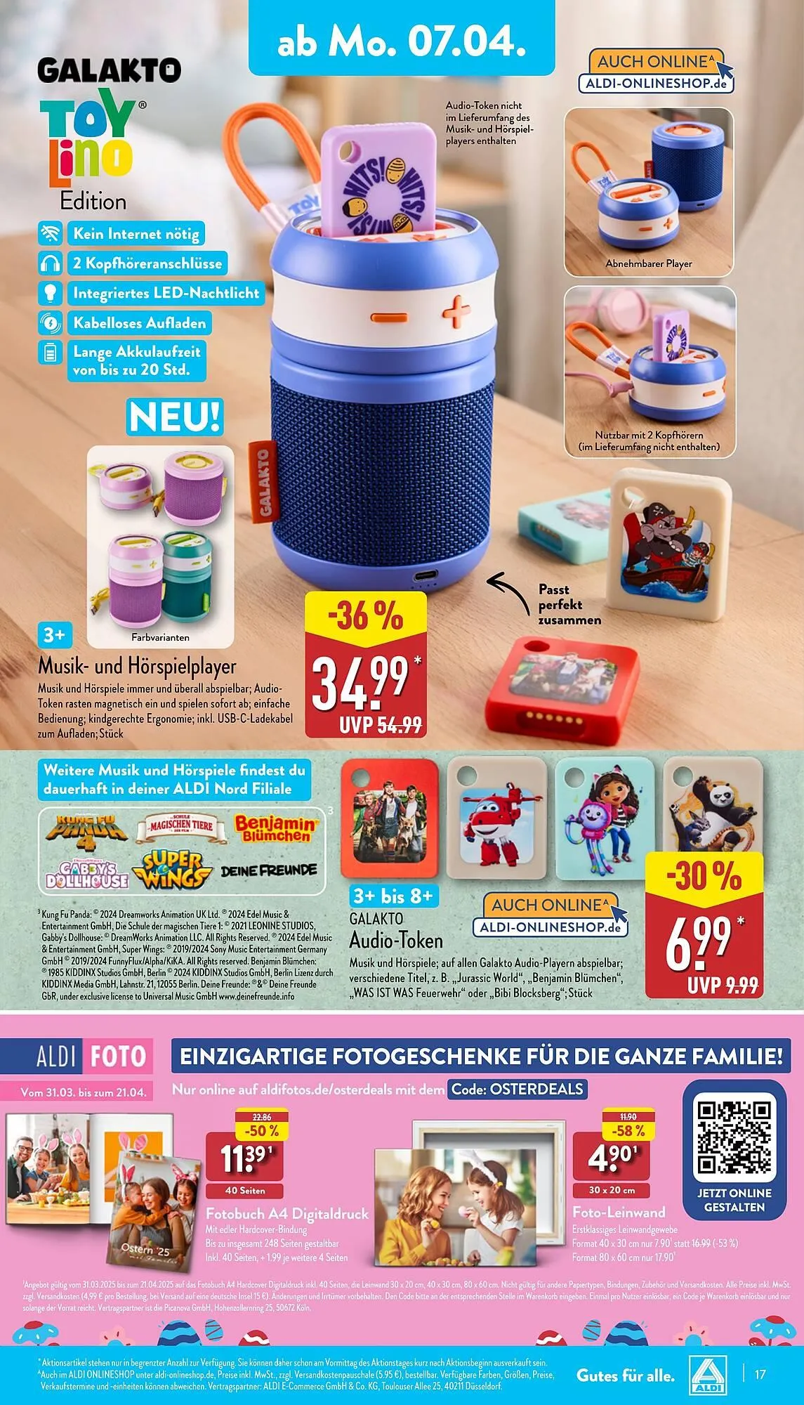 Aldi Nord Prospekt von 7. April bis 12. April 2025 - Prospekt seite 17