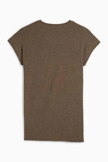 T-shirt - slim fit - textured