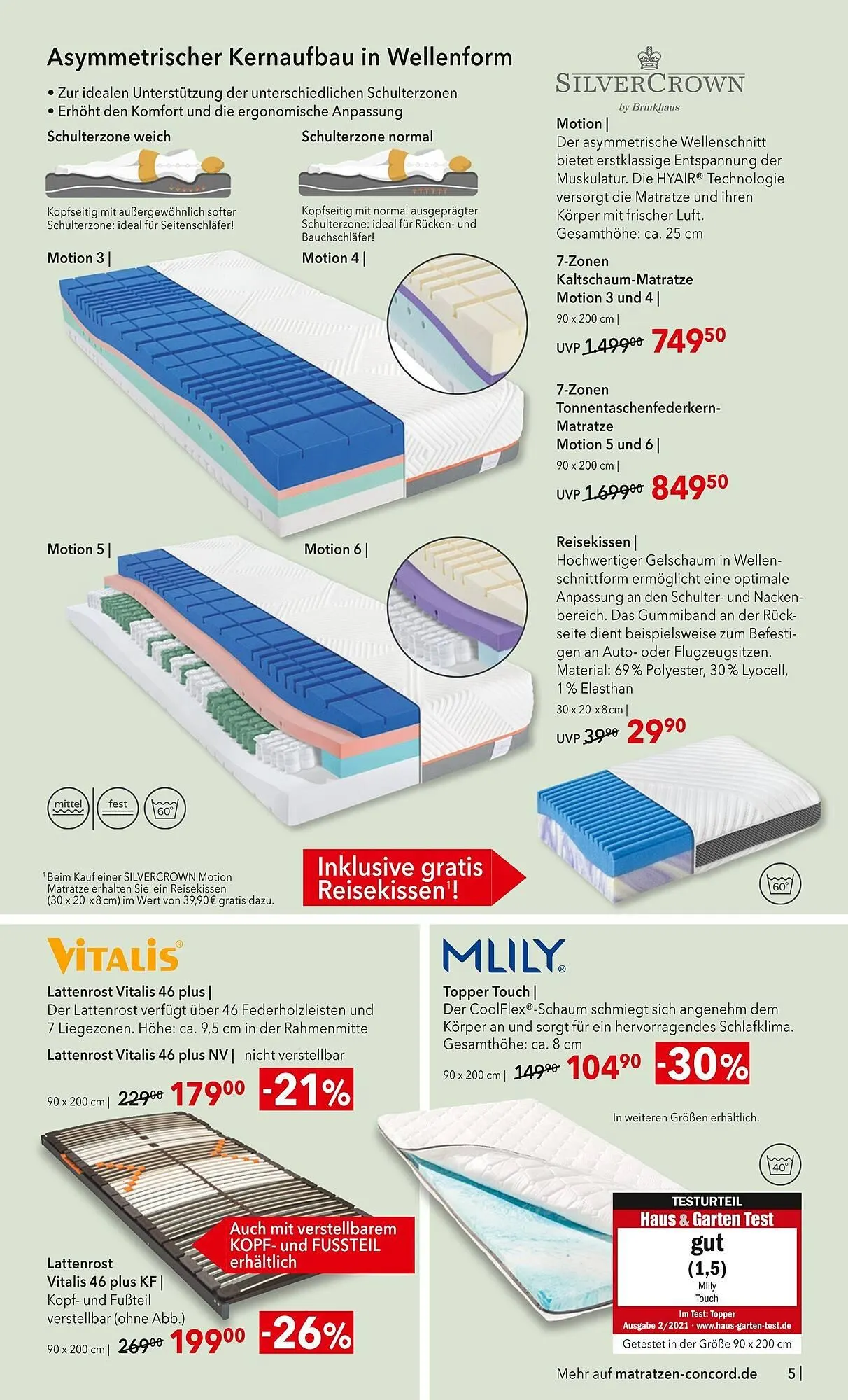 Matratzen Concord Prospekt von 1. Oktober bis 28. Oktober 2025 - Prospekt seite 5