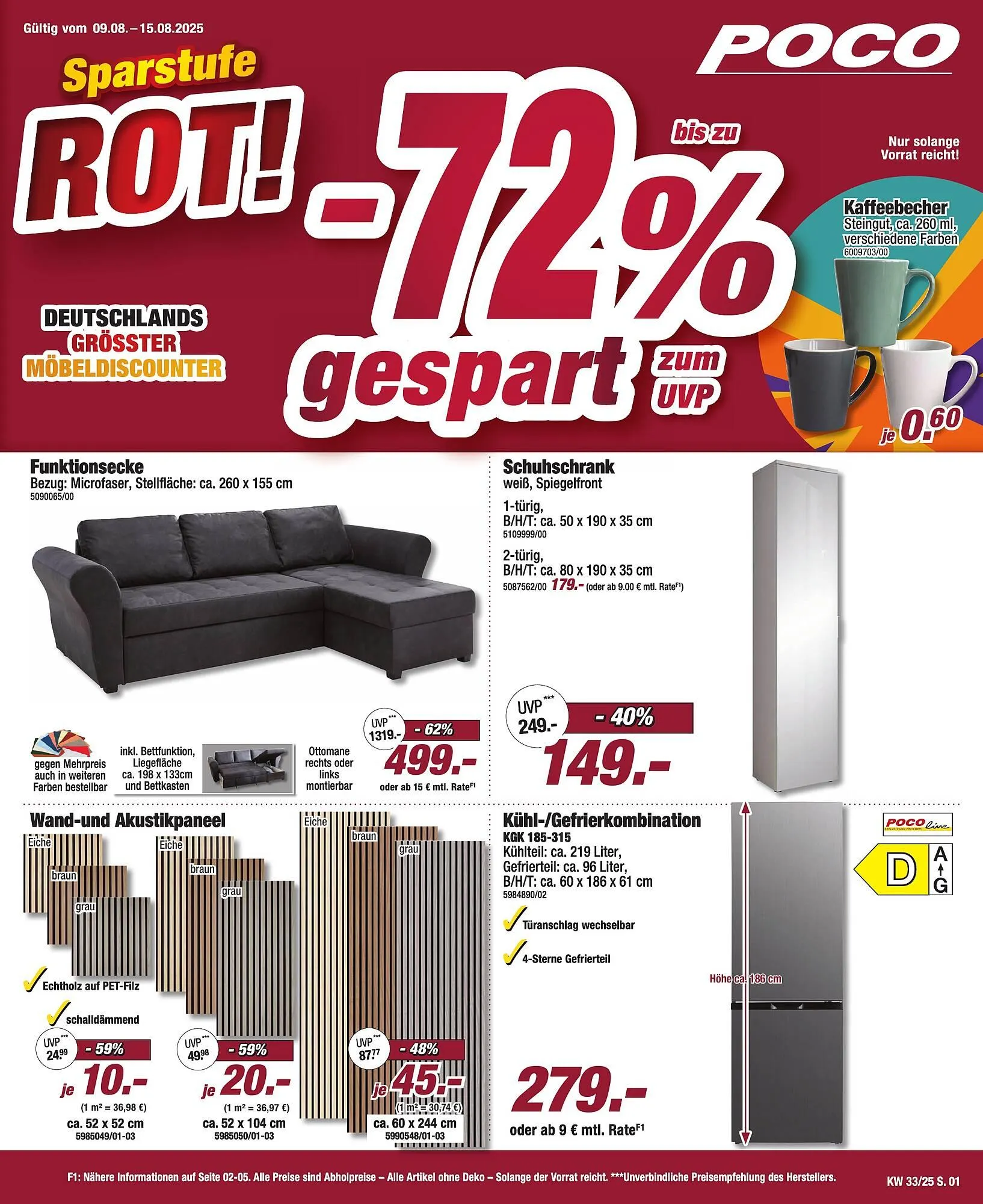 Poco Prospekt von 9. August bis 15. August 2025 - Prospekt seite 1