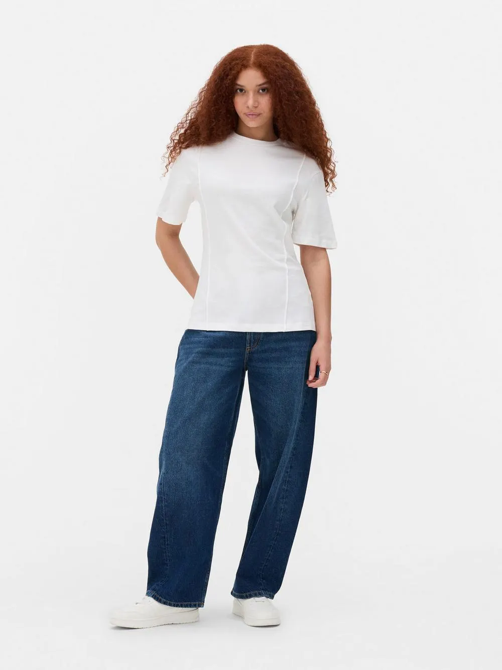 Structured Seam Detail Tee