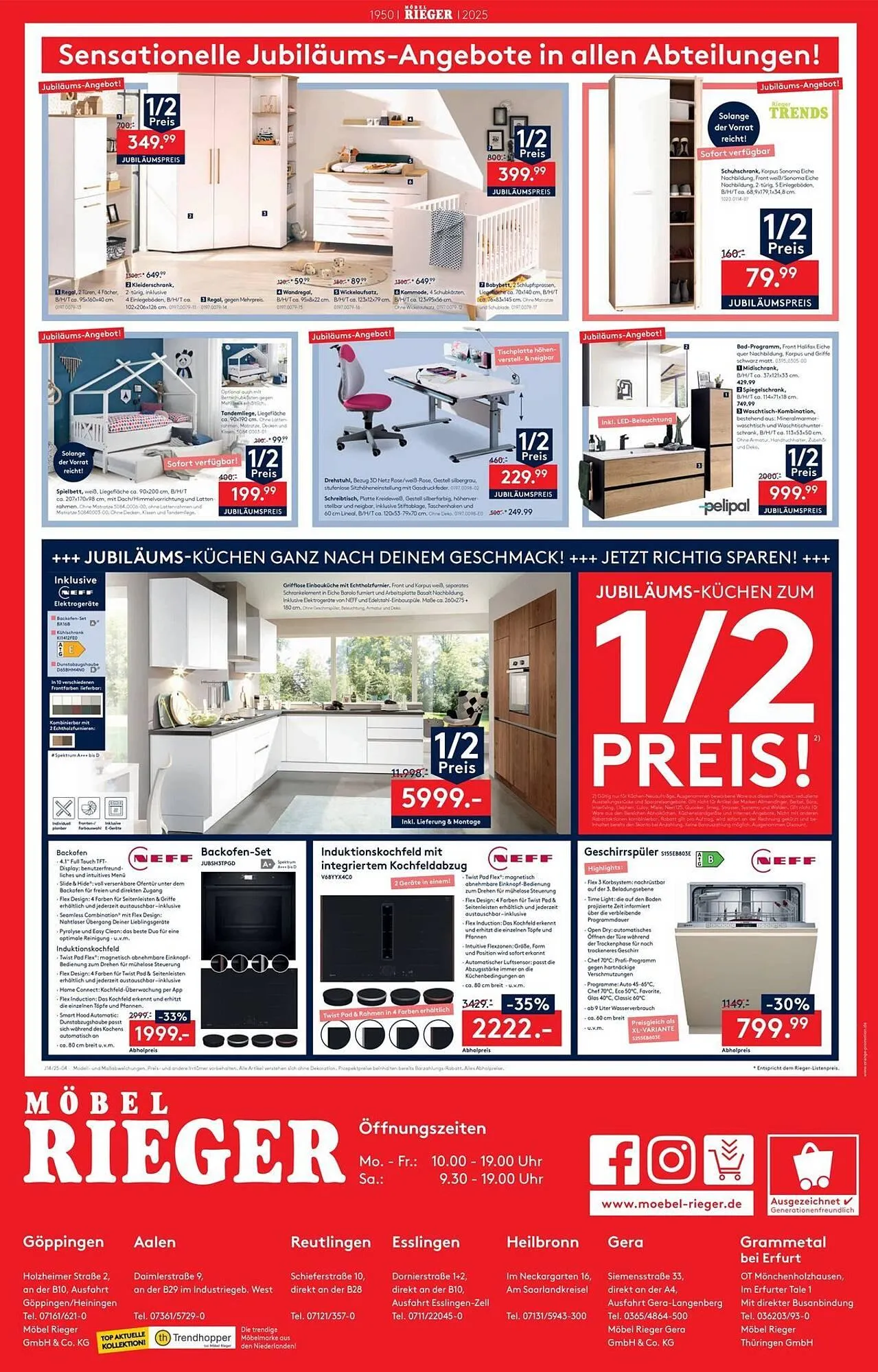 Möbel Rieger Prospekt von 23. April bis 29. April 2025 - Prospekt seite 4