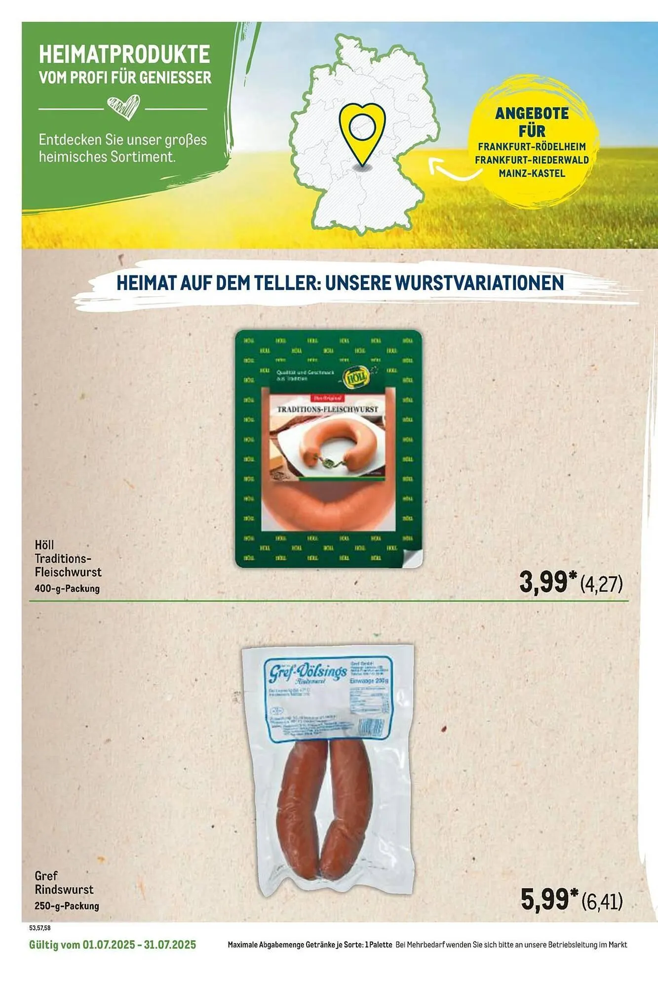 METRO Prospekt von 1. Juli bis 31. Juli 2025 - Prospekt seite 52