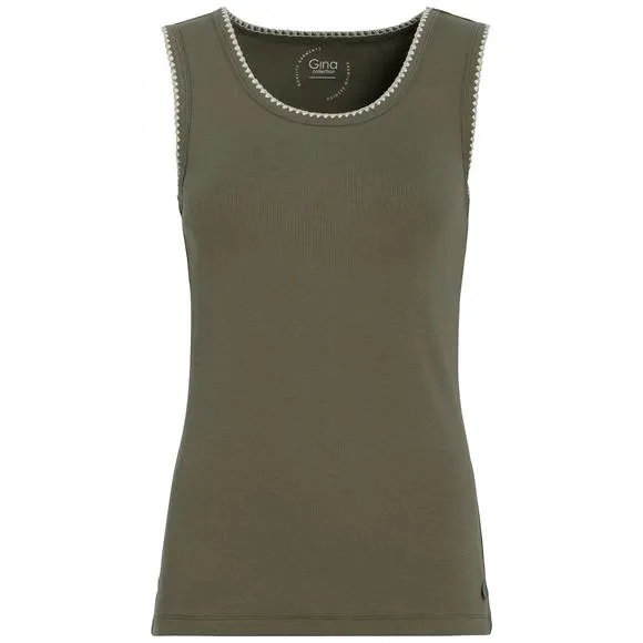 Damen Top mit Rippstruktur