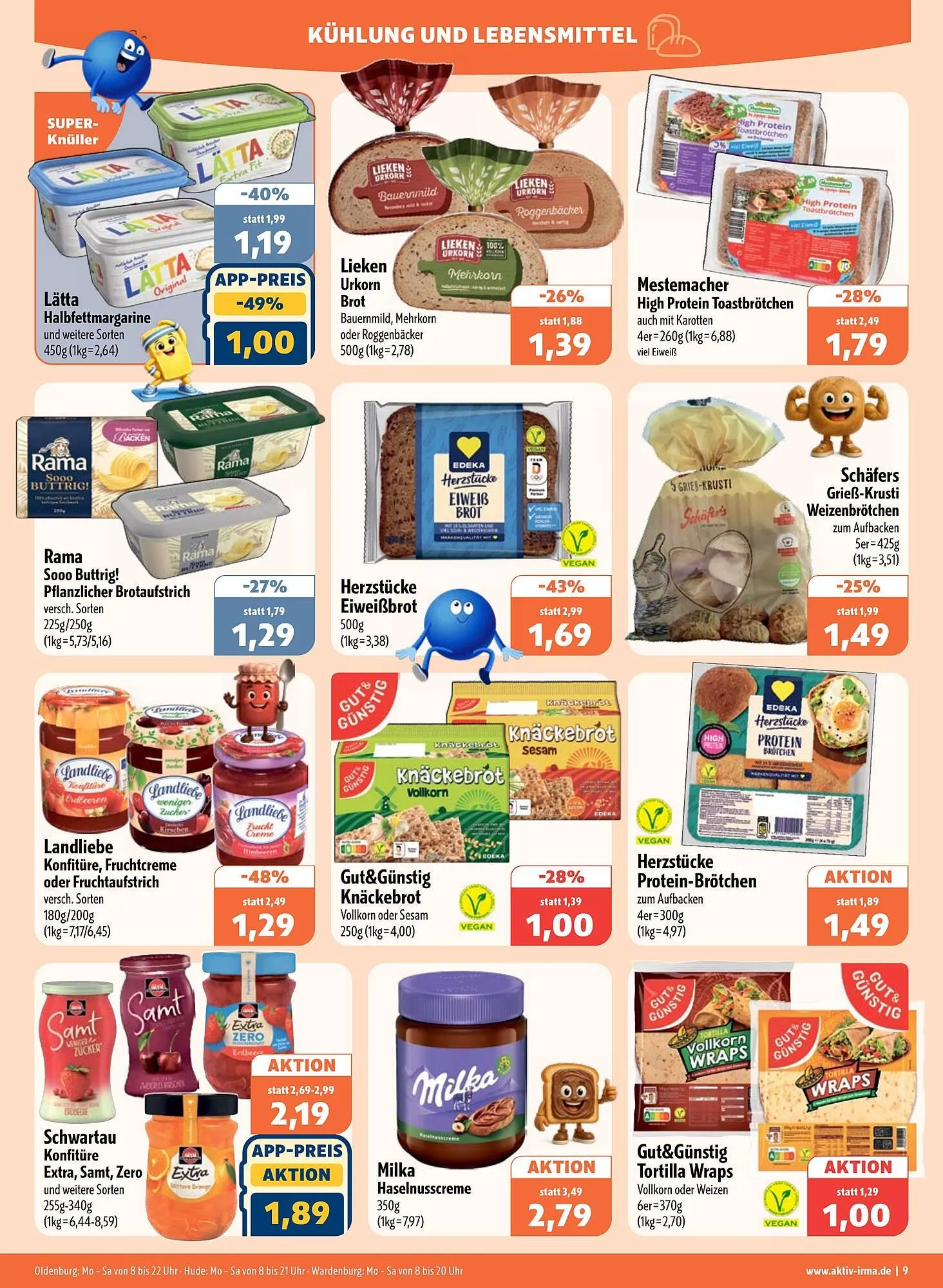 Aktiv Irma Prospekt von 5. Januar bis 10. Januar 2026 - Prospekt seite 9