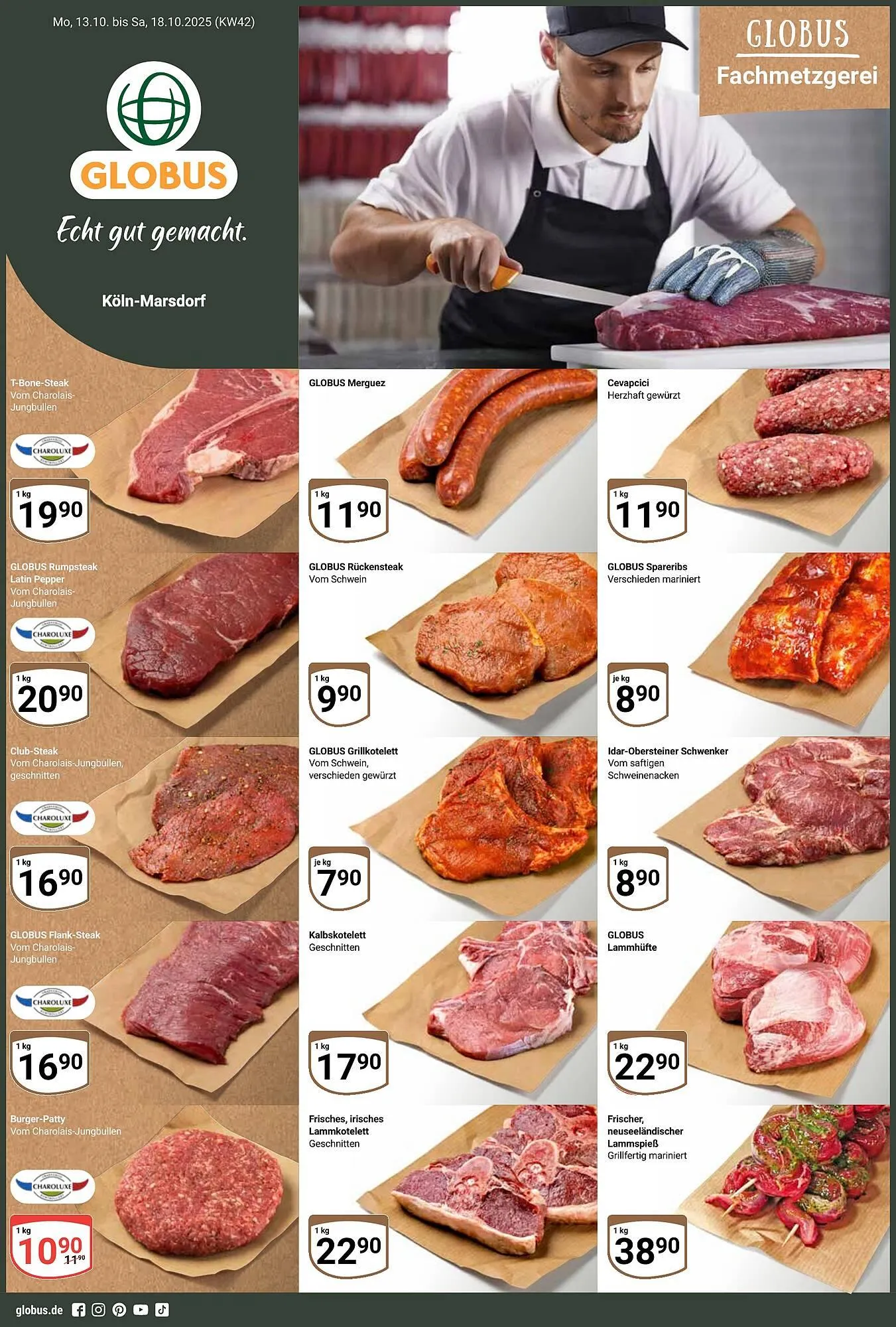 Globus Prospekt von 13. Oktober bis 18. Oktober 2025 - Prospekt seite 1