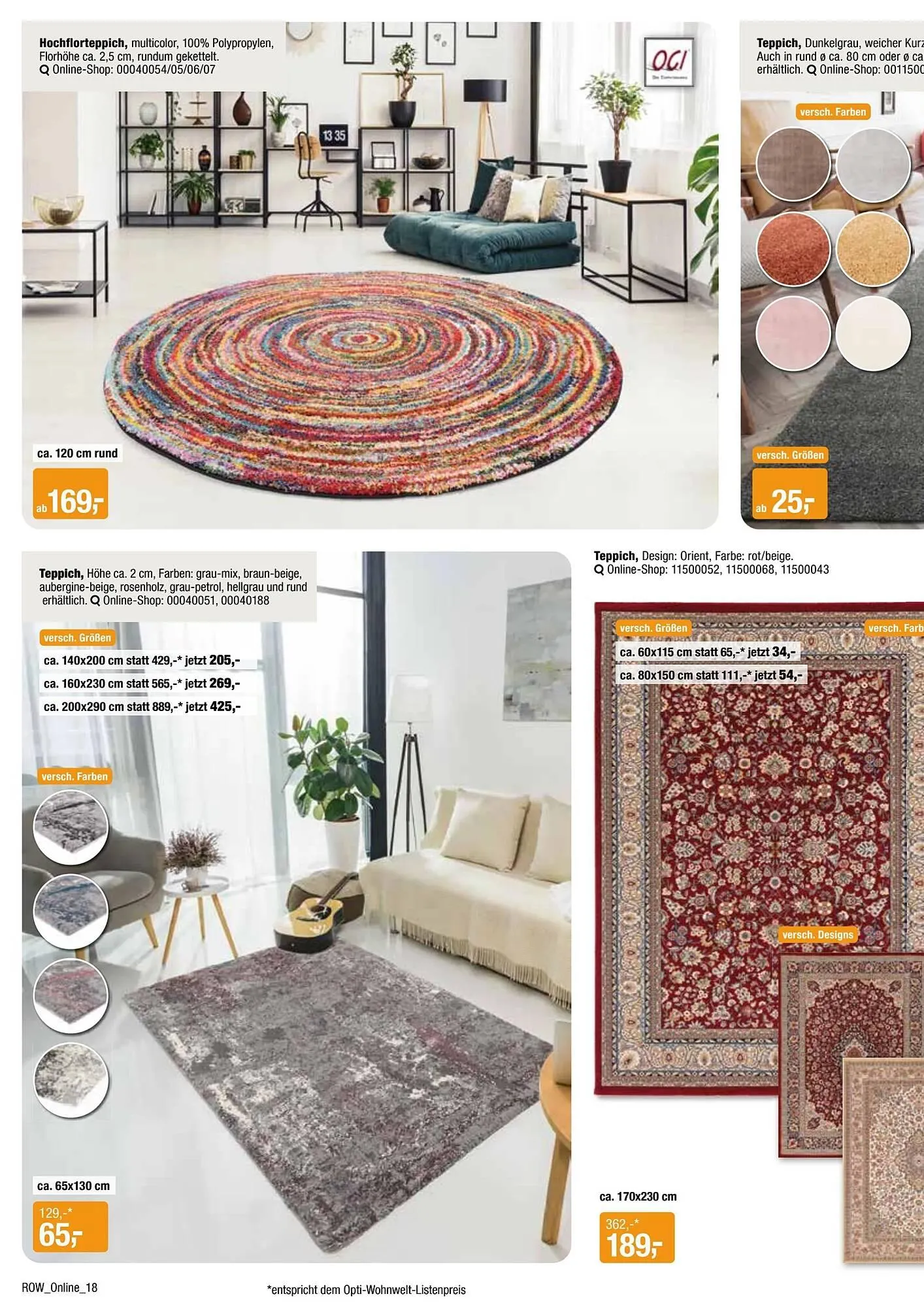 Opti Wohnwelt Prospekt von 11. Mai bis 22. Mai 2025 - Prospekt seite 18